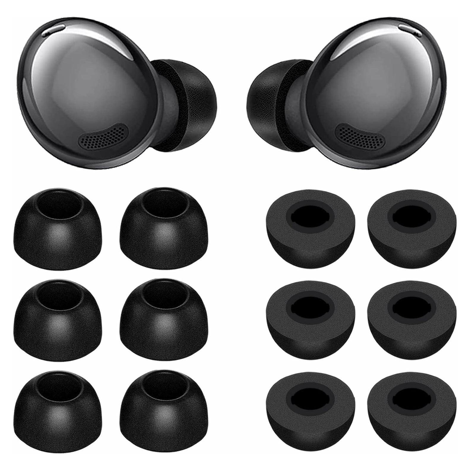 Puntas de Espuma de Memoria para Samsung Galaxy Buds 2 Pro - Negro