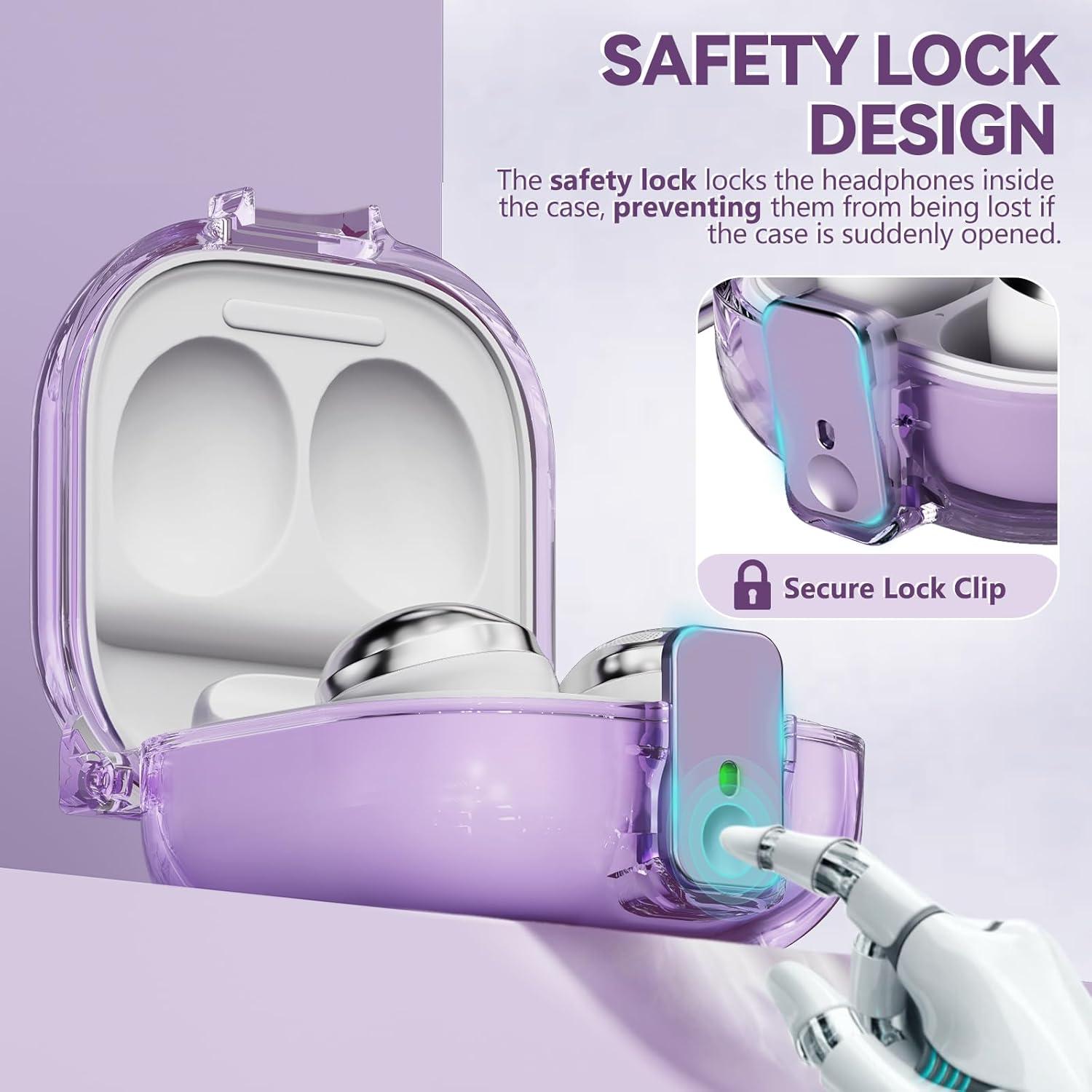 Funda Protectora Inesore para Galaxy Buds FE/2/Pro/Live - Púrpura