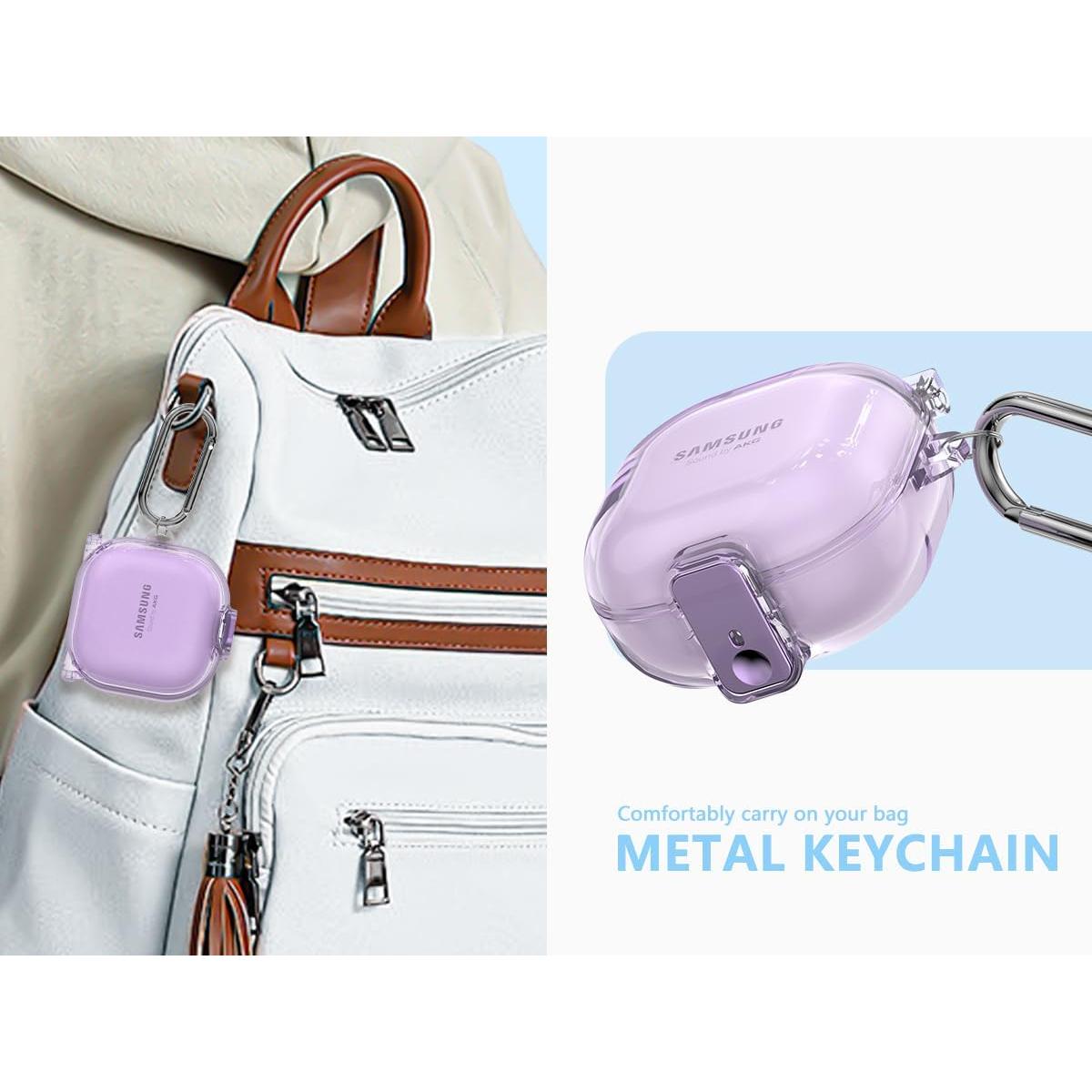 Funda Protectora Inesore para Galaxy Buds FE/2/Pro/Live - Púrpura