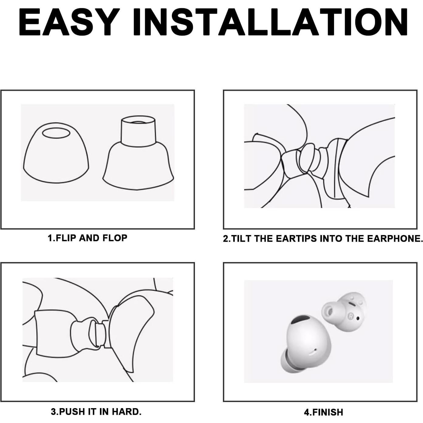 6 Pares Puntas Silicona Reemplazo Samsung Galaxy Buds Pro