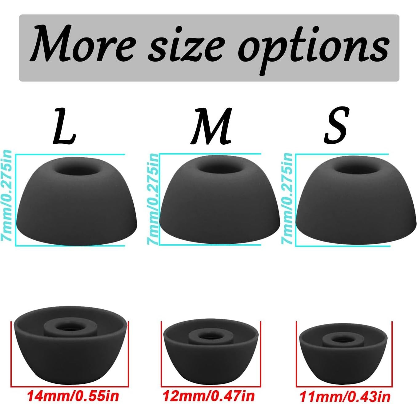 Puntas de Silicona de Repuesto UOWGA para Galaxy Buds 2 Pro - 6 Tamaños