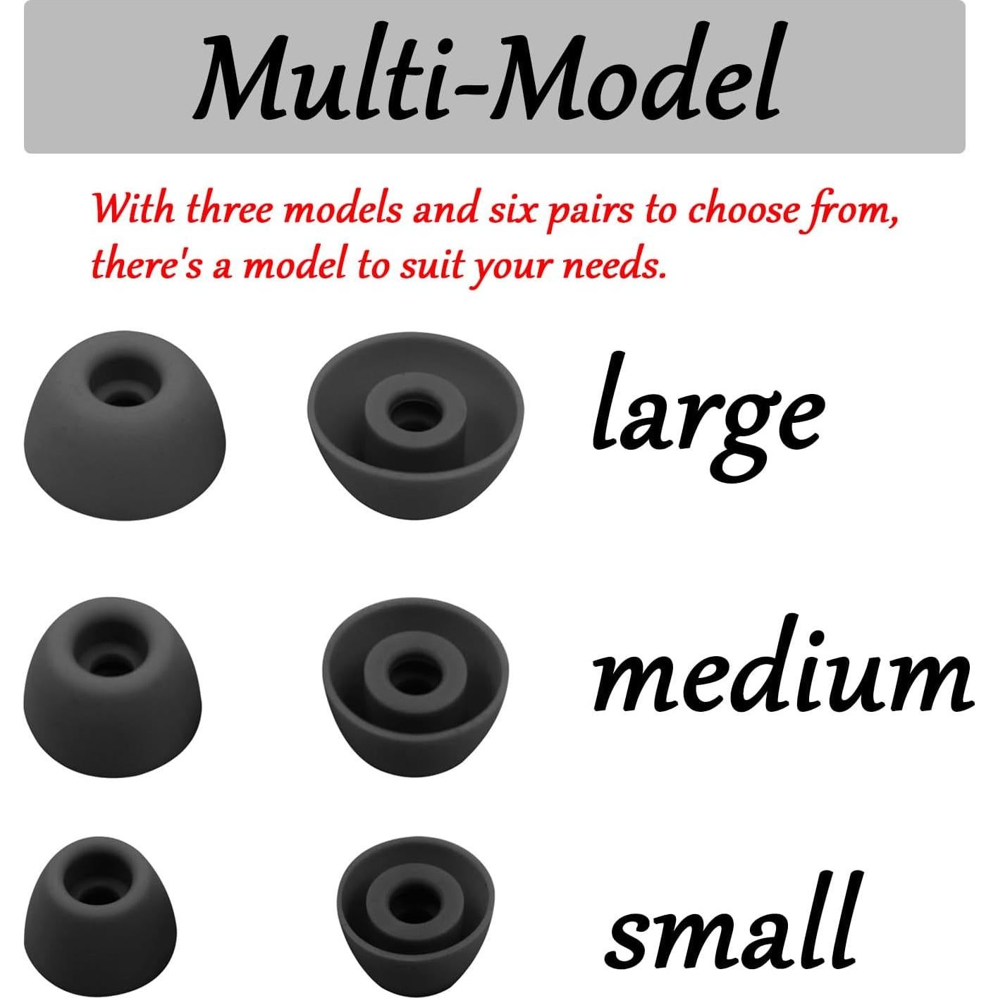 Puntas de Silicona de Repuesto UOWGA para Galaxy Buds 2 Pro - 6 Tamaños
