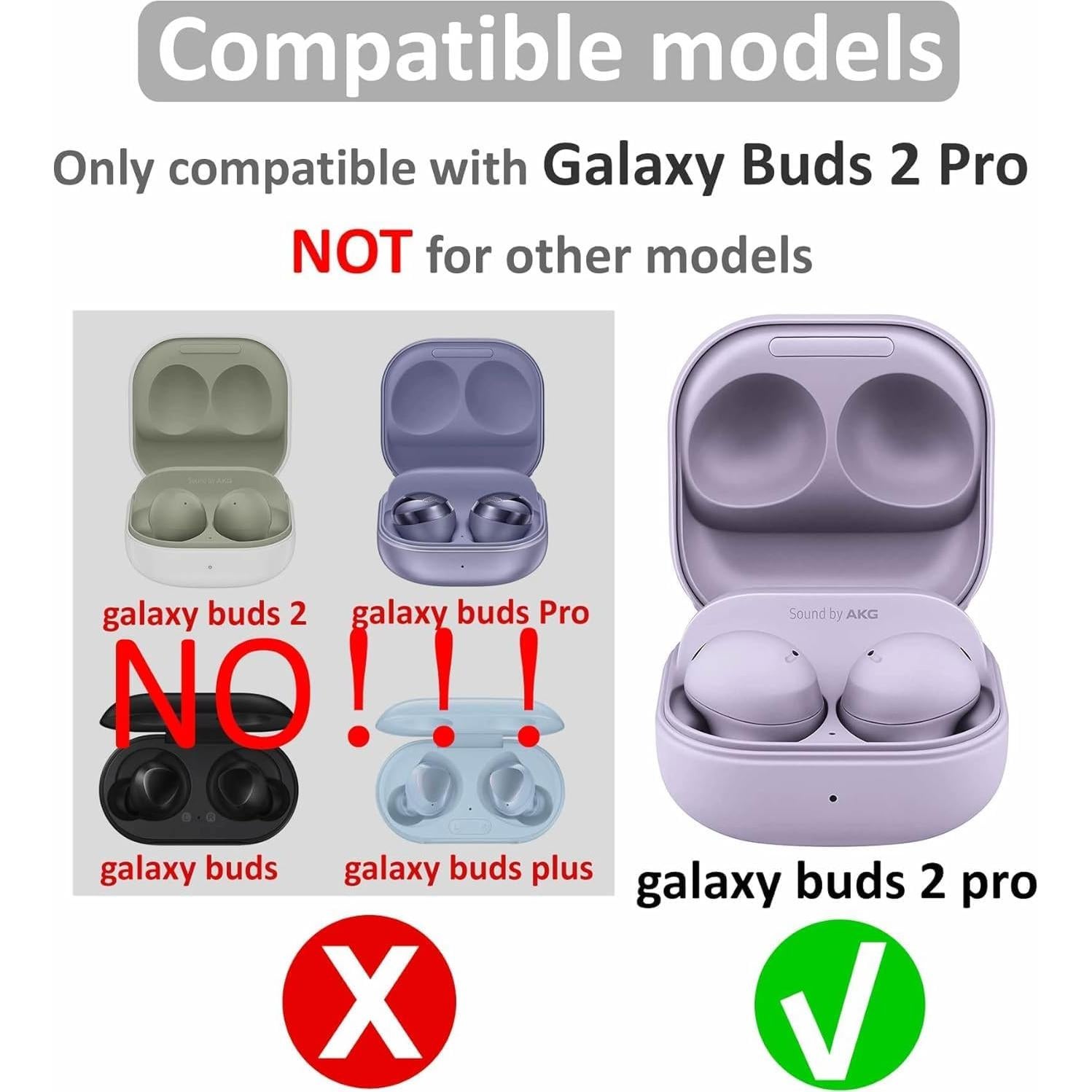 Consejos de Reemplazo BLLQ para Auriculares Samsung Galaxy Buds 2 Pro - 3 Pares S/M/L