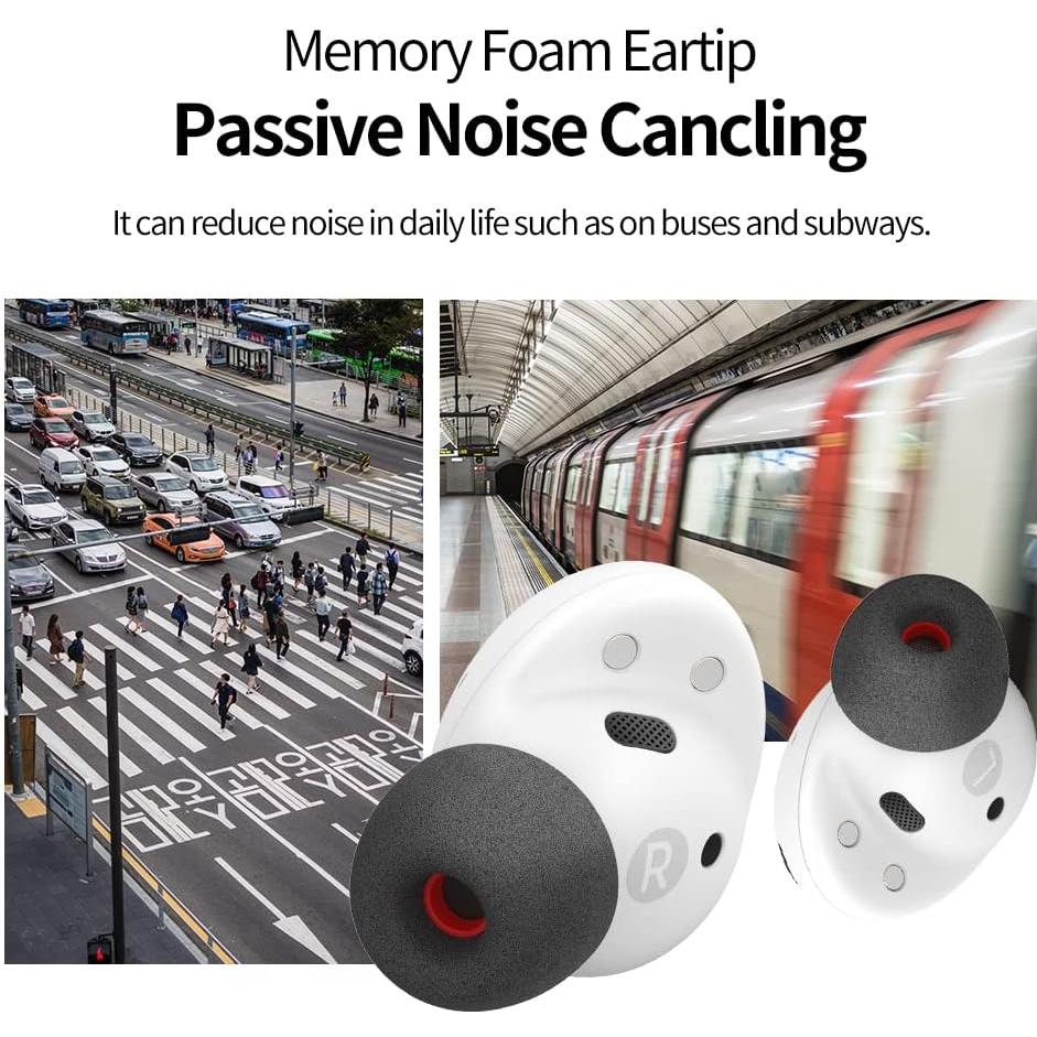 Puntas de espuma PU para Samsung Galaxy Buds2 Pro - 3 pares S/M/L