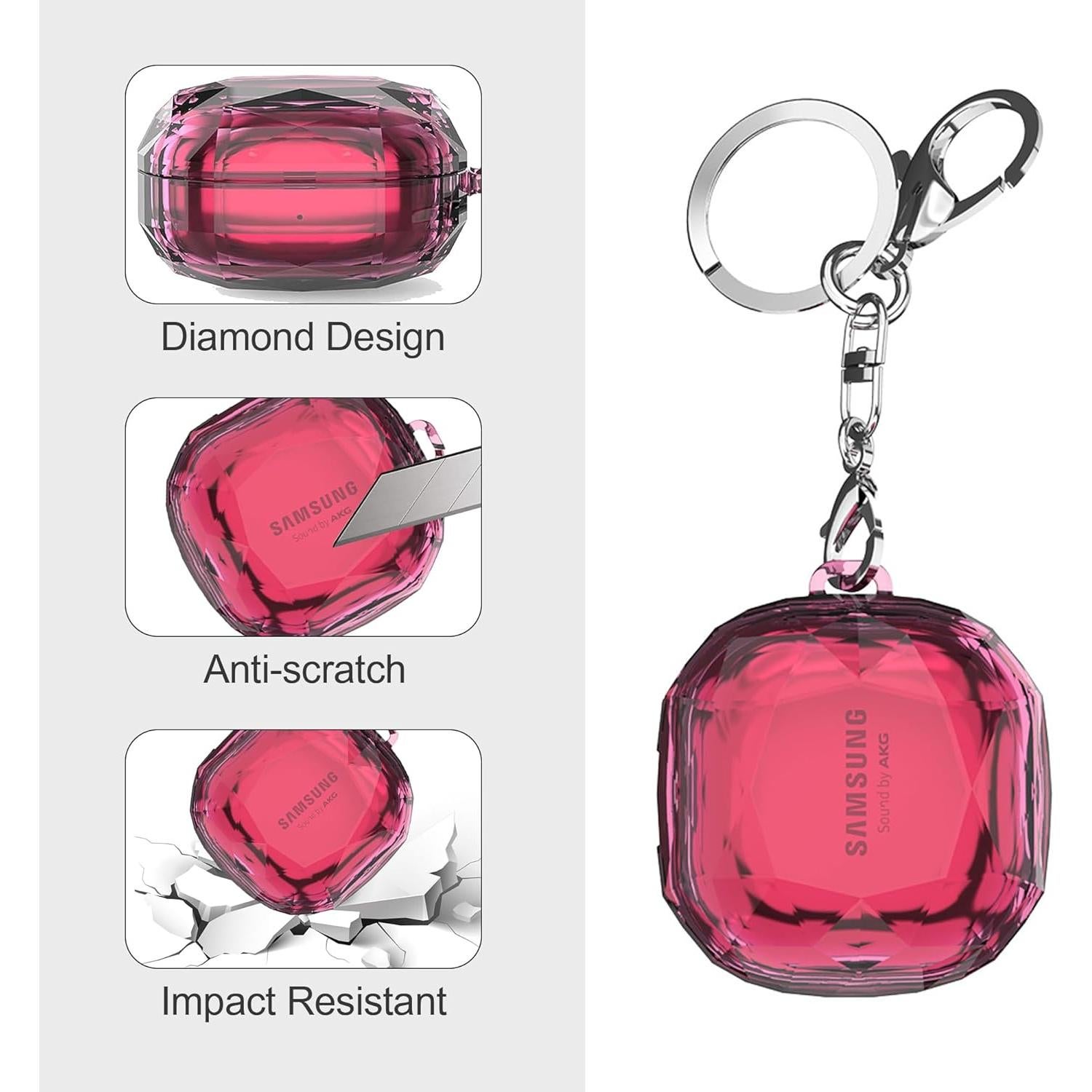 Funda Transparente Sonithos para Galaxy Buds 2 Pro y más