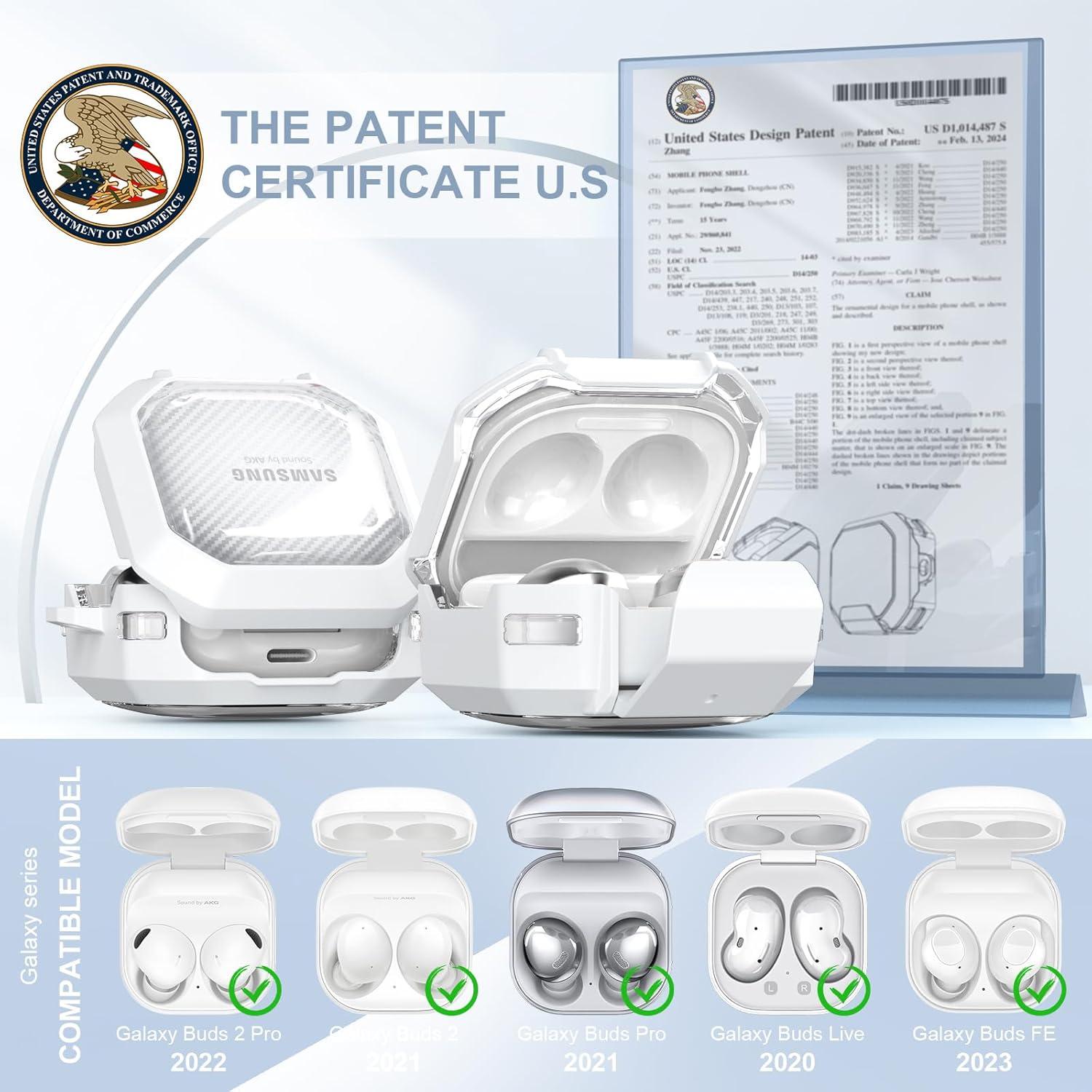 Funda Transparente con Cerradura para Galaxy Buds - MHYALUDO