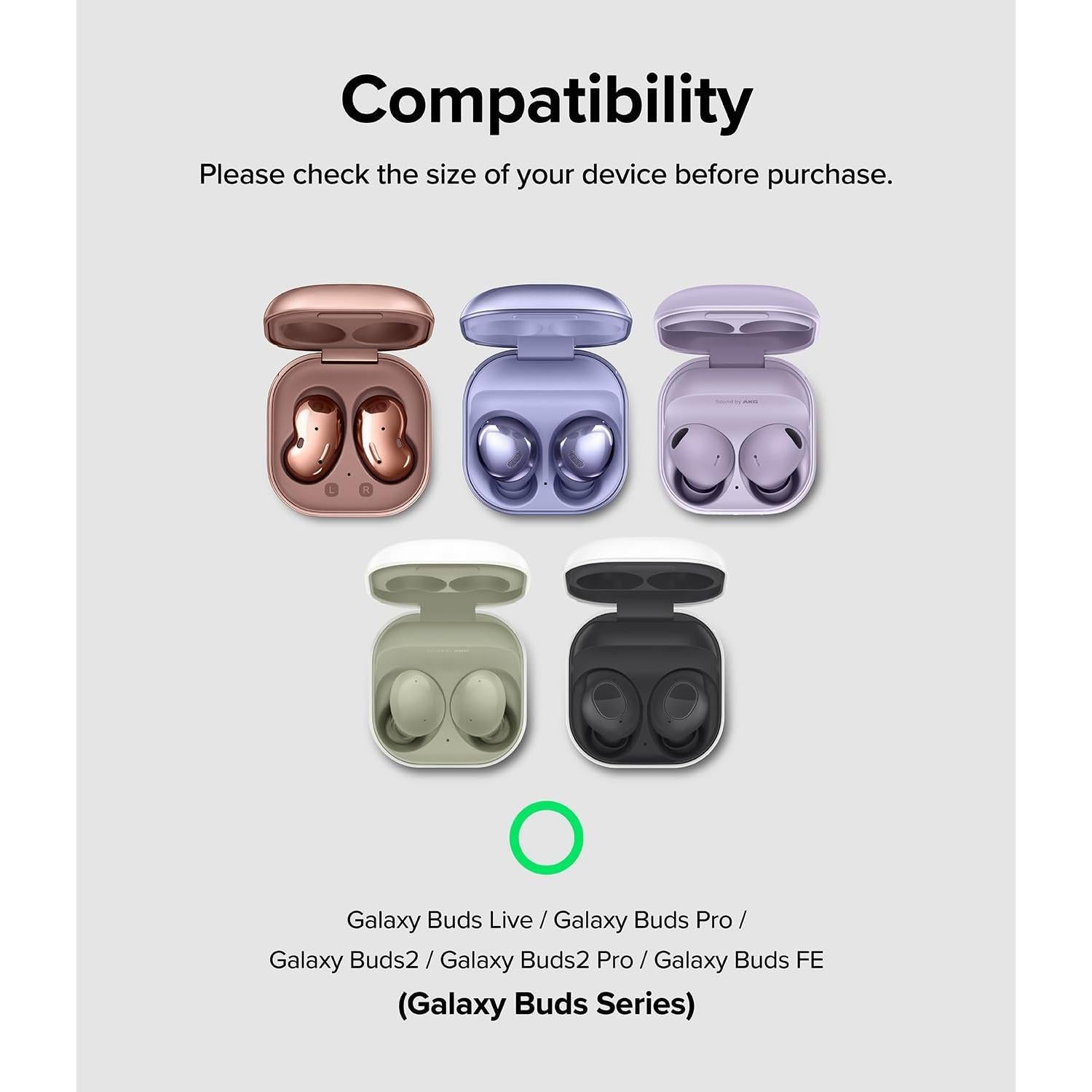 Funda Ringke Slim-X para Galaxy Buds 2 Pro y Buds Live - Blanco