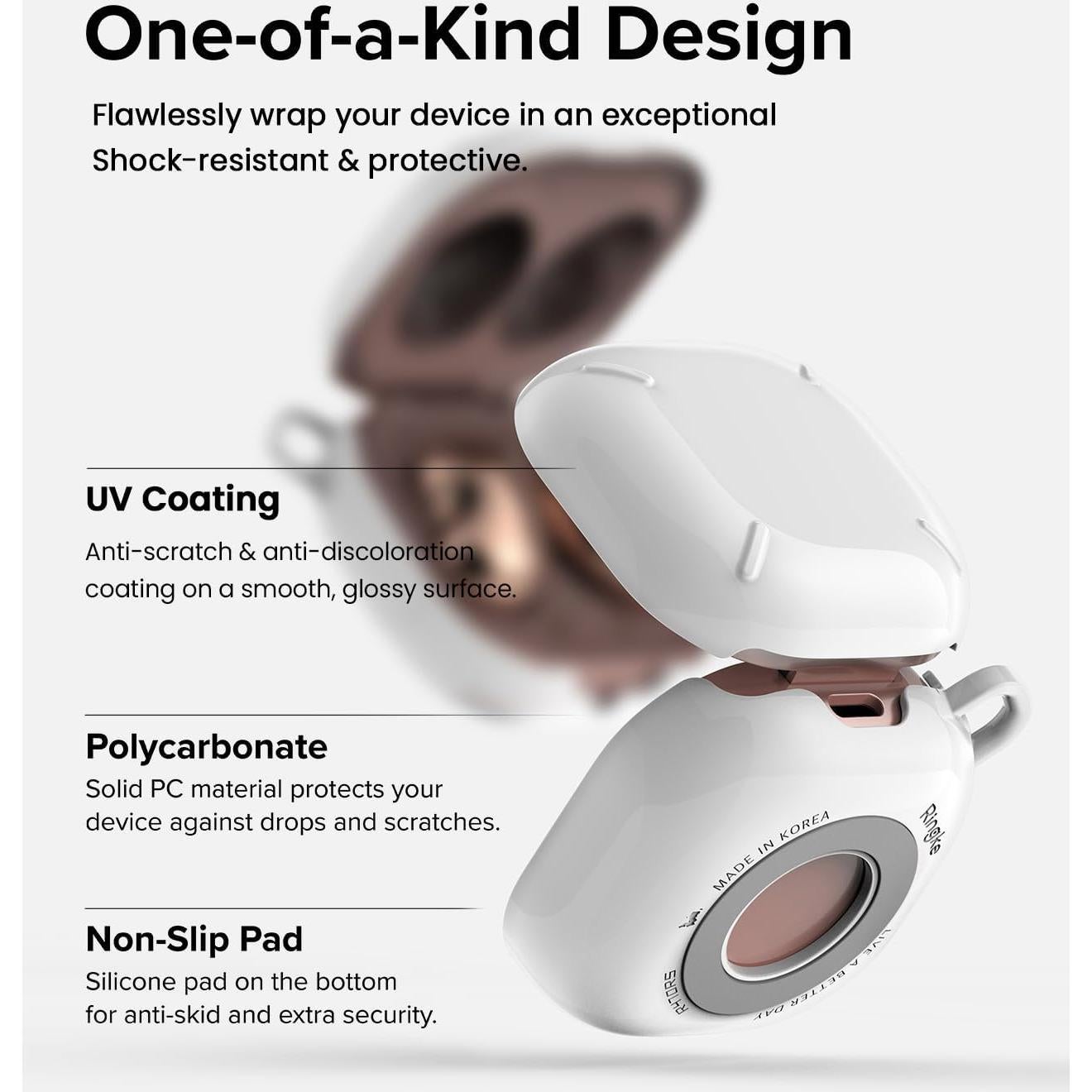 Funda Ringke Slim-X para Galaxy Buds 2 Pro y Buds Live - Blanco