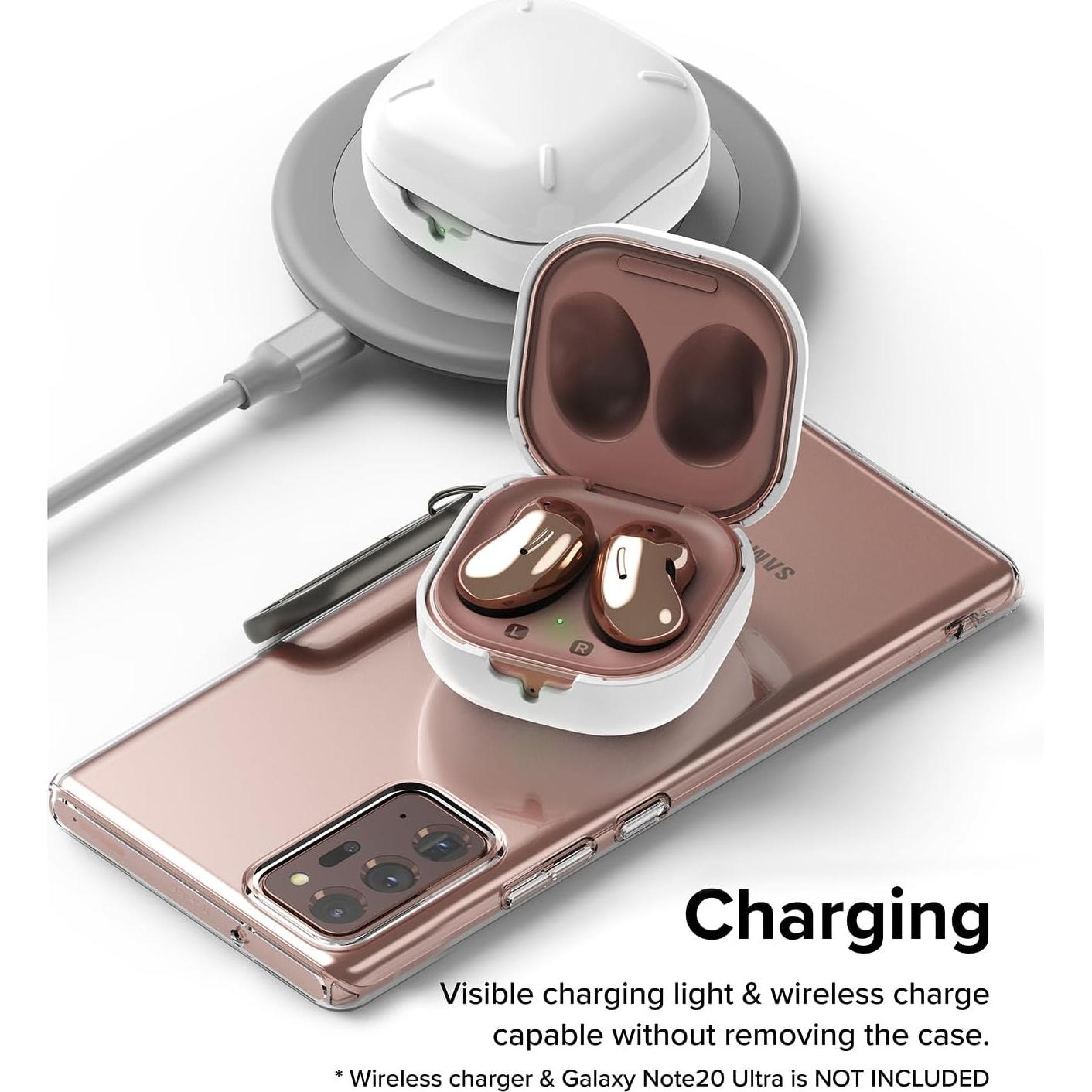 Funda Ringke Slim-X para Galaxy Buds 2 Pro y Buds Live - Blanco