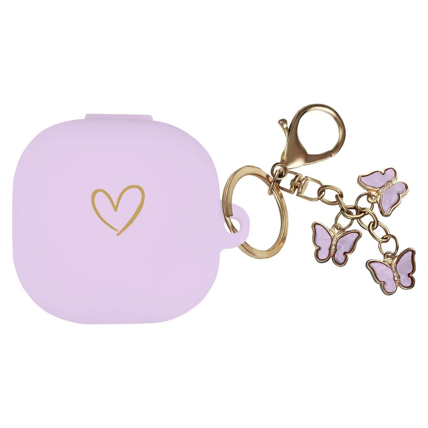 Funda de Silicona AIIEKZ para Galaxy Buds FE/2/Pro - Morado