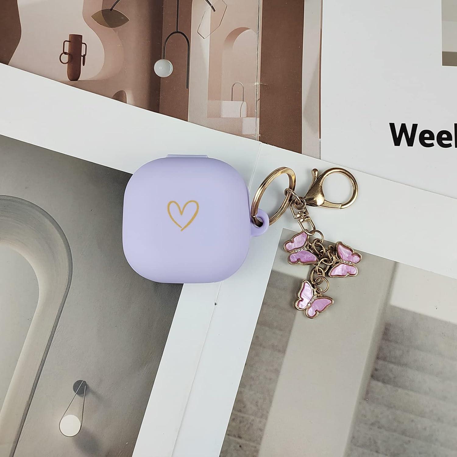 Funda de Silicona AIIEKZ para Galaxy Buds FE/2/Pro - Morado