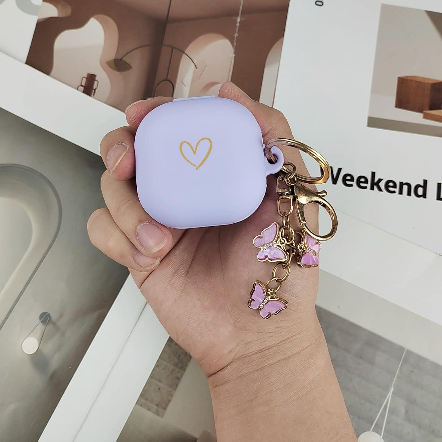 Funda de Silicona AIIEKZ para Galaxy Buds FE/2/Pro - Morado