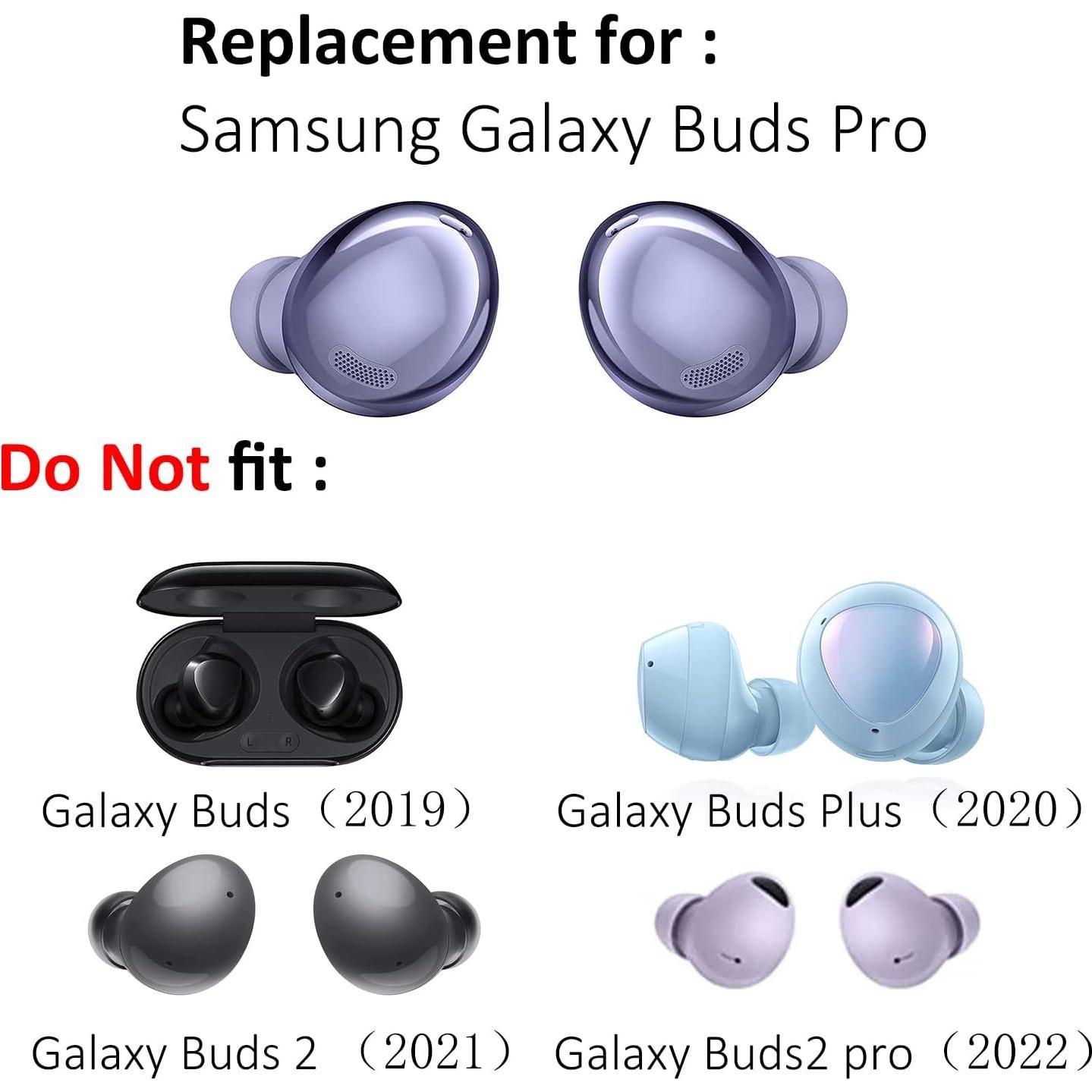 Juego de puntas de silicona para auriculares Samsung Galaxy Buds Pro - 6 pares