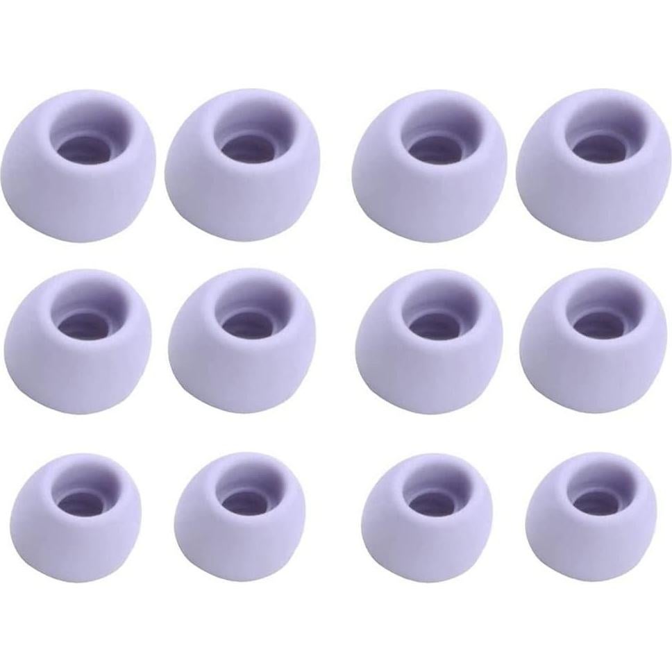 Puntas de Silicona JNSA para Galaxy Buds Pro - 6 Pares SML Púrpura