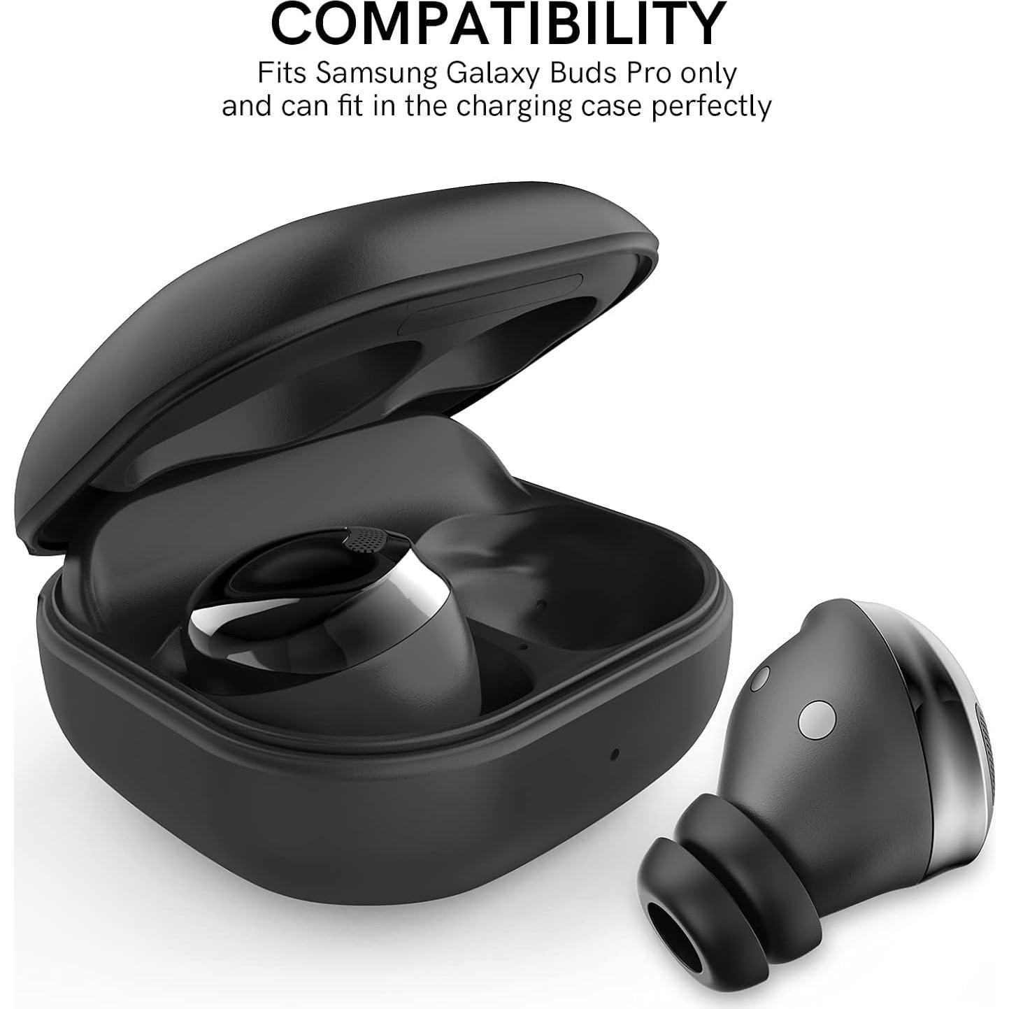 Puntas de Silicona Doble Flange Delidigi para Galaxy Buds Pro - 6 Pares S/M/L