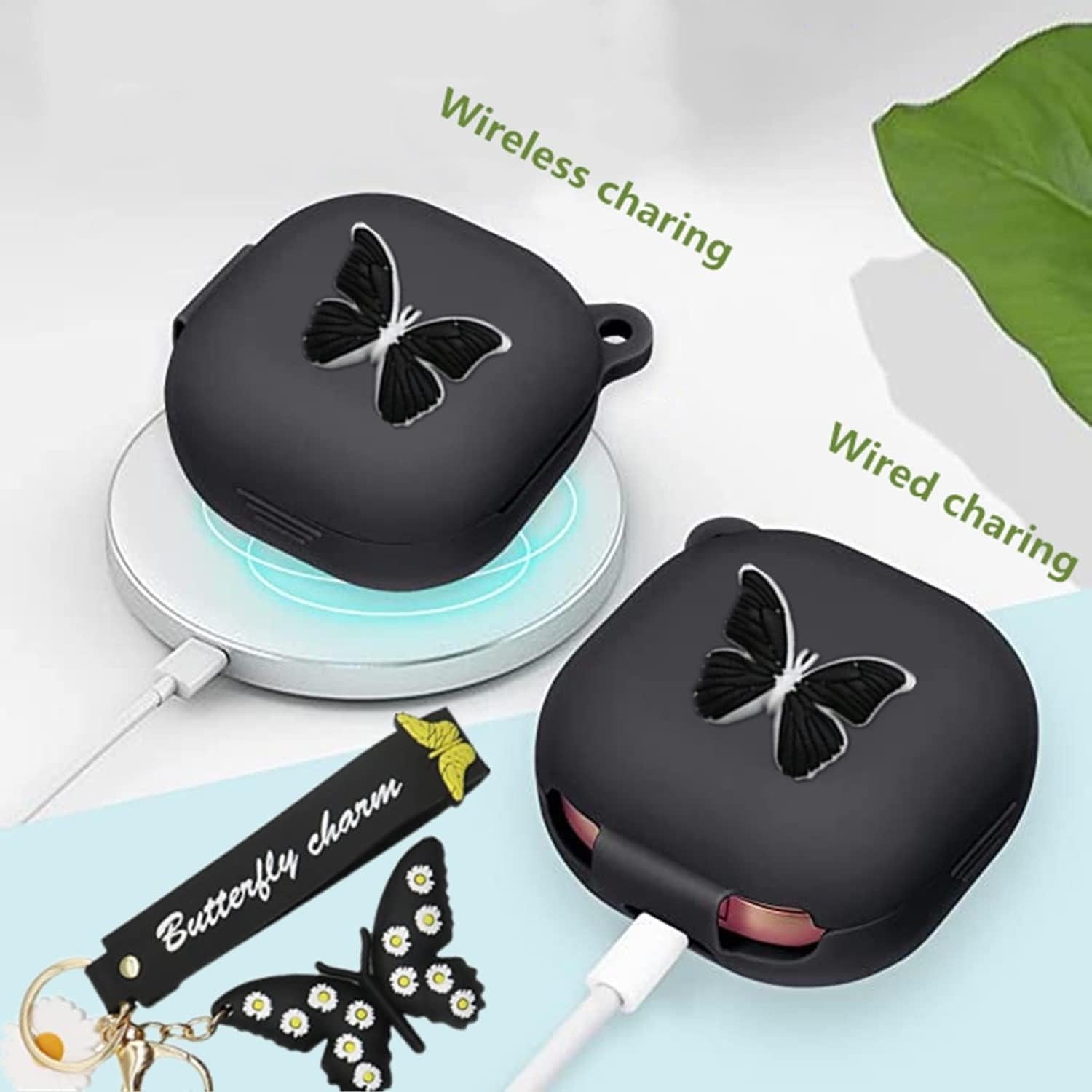 Funda de Silicona para Samsung Galaxy Buds2 Pro - Mariposa 3D