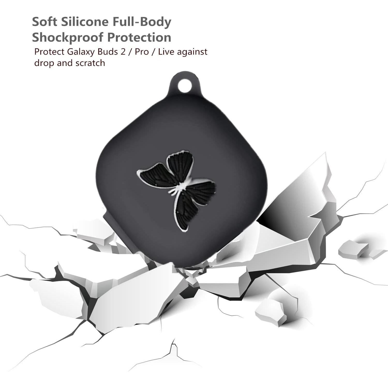 Funda de Silicona para Samsung Galaxy Buds2 Pro - Mariposa 3D