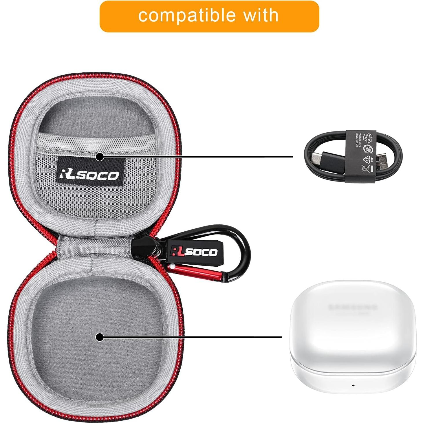 Funda RLSOCO para Galaxy Buds 2 Pro/Pro/Live/2 - Negro