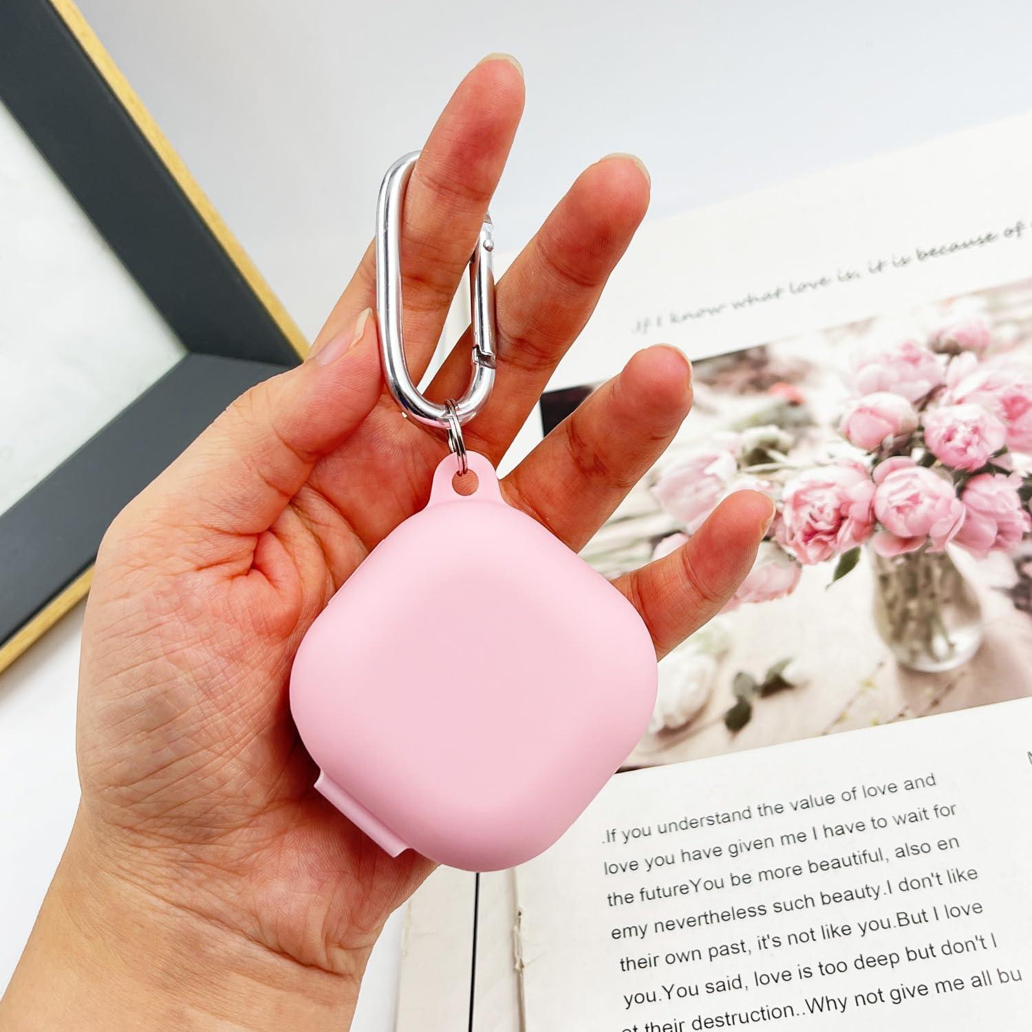 Funda de Silicona KOUJAON Rosa para Galaxy Buds FE/2 Pro/2/Live