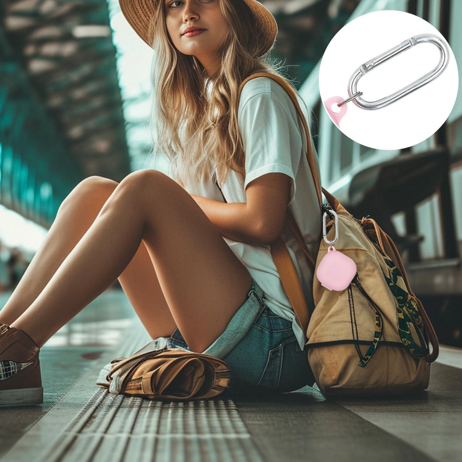 Funda de Silicona KOUJAON Rosa para Galaxy Buds FE/2 Pro/2/Live