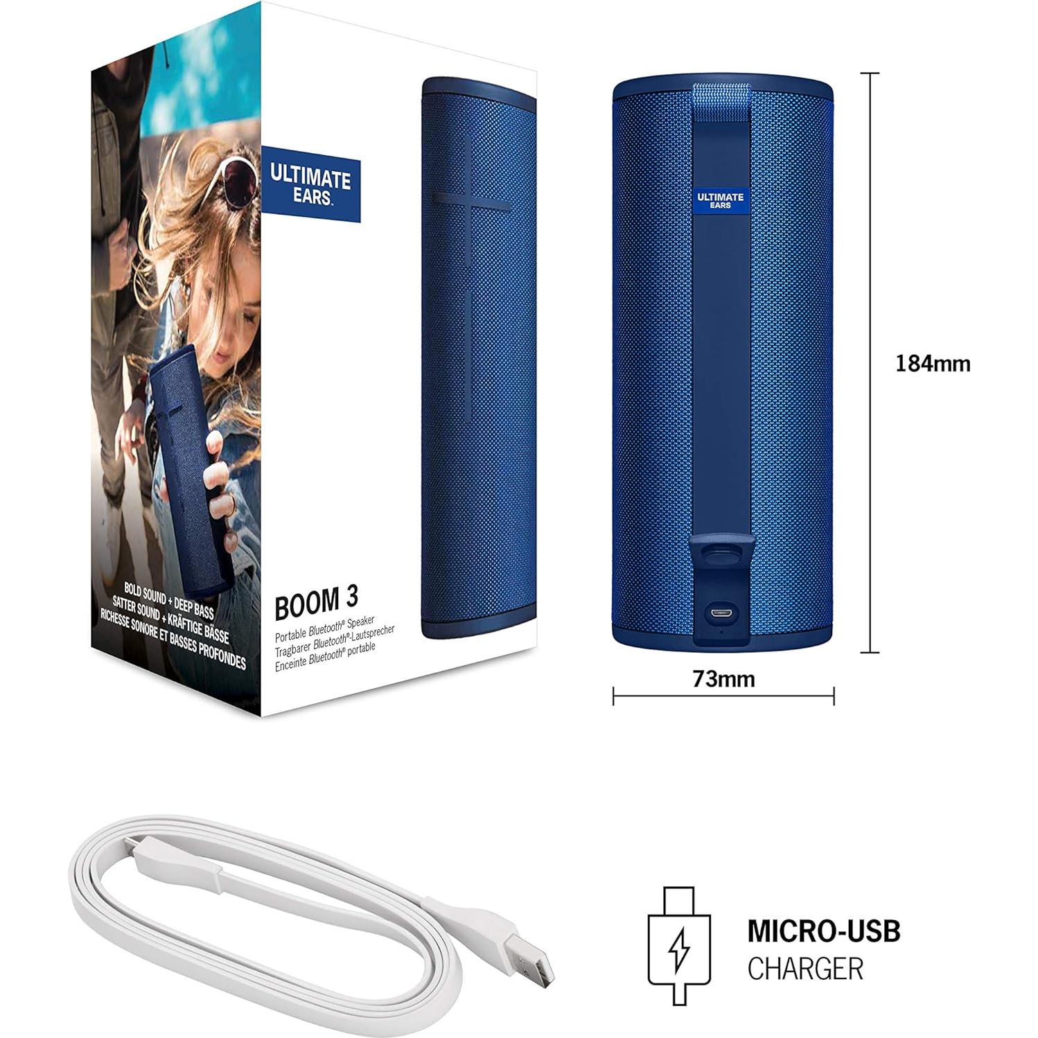 Altavoz Bluetooth Inalámbrico Ultimate Ears BOOM 3 - 15h Batería