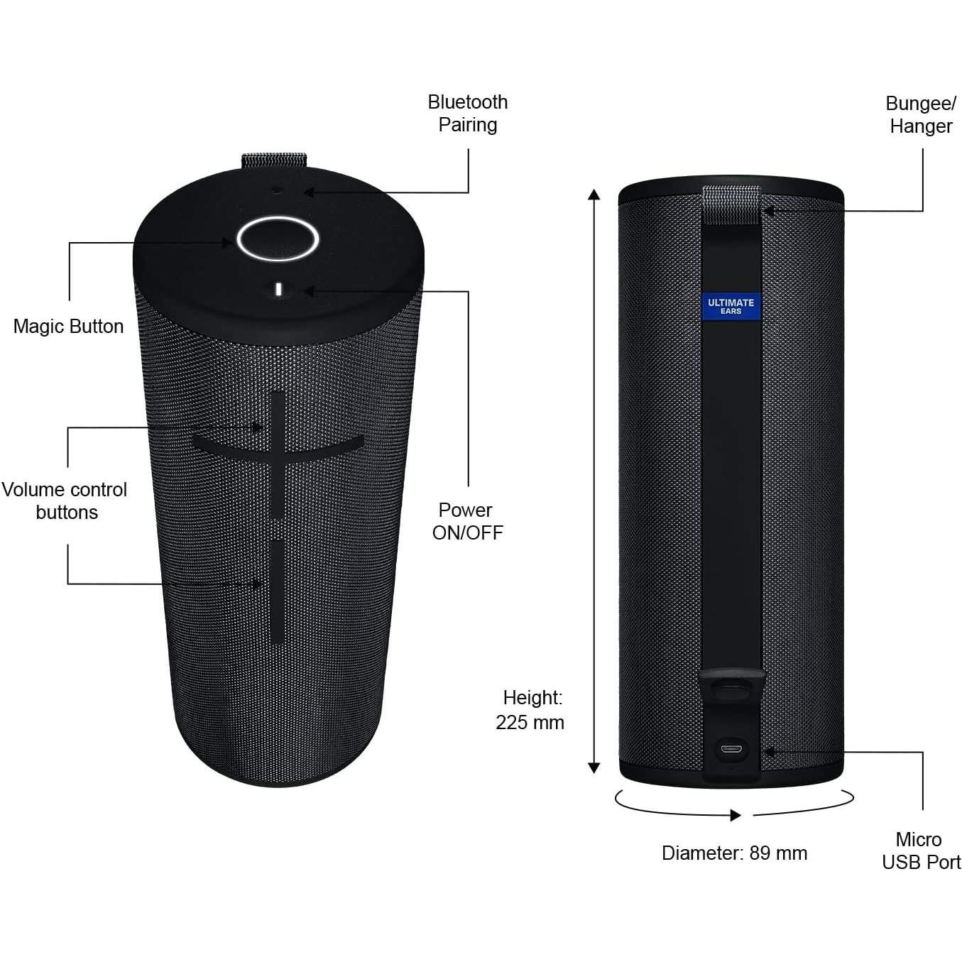 Altavoz Bluetooth Portátil Ultimate Ears MEGABOOM 3 Impermeable