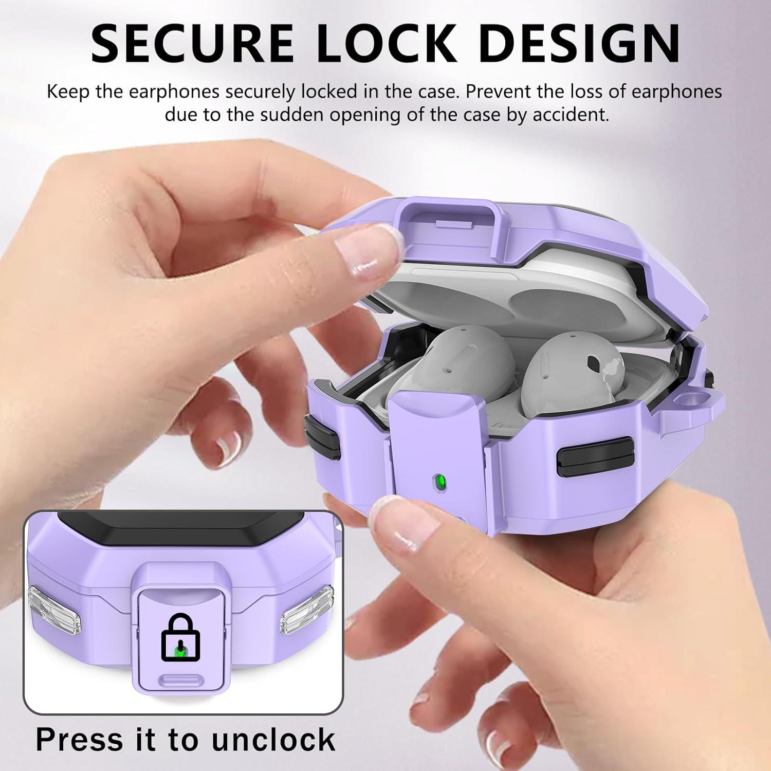 Funda para Samsung Galaxy Buds 2 Pro Ekoonpft Púrpura