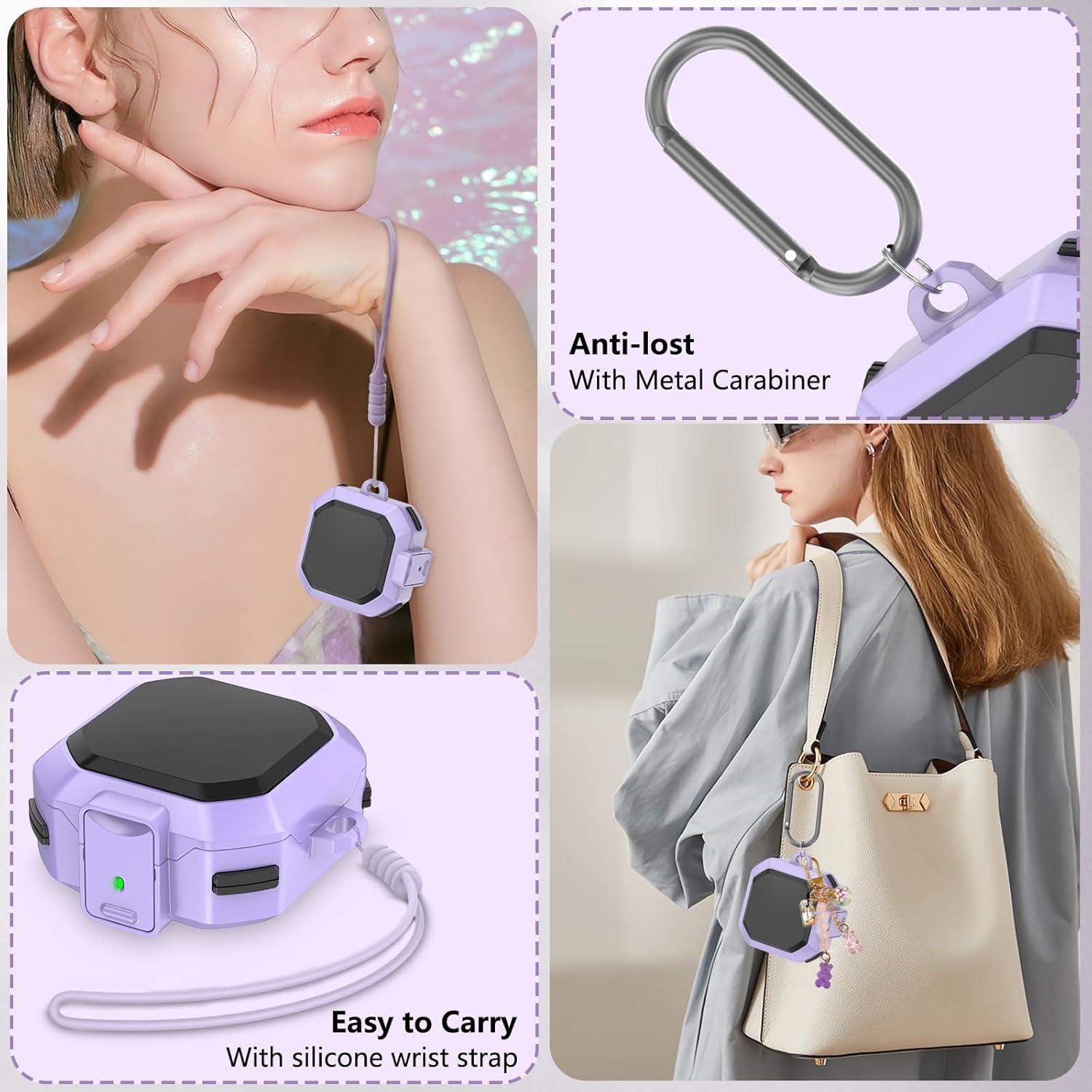 Funda para Samsung Galaxy Buds 2 Pro Ekoonpft Púrpura