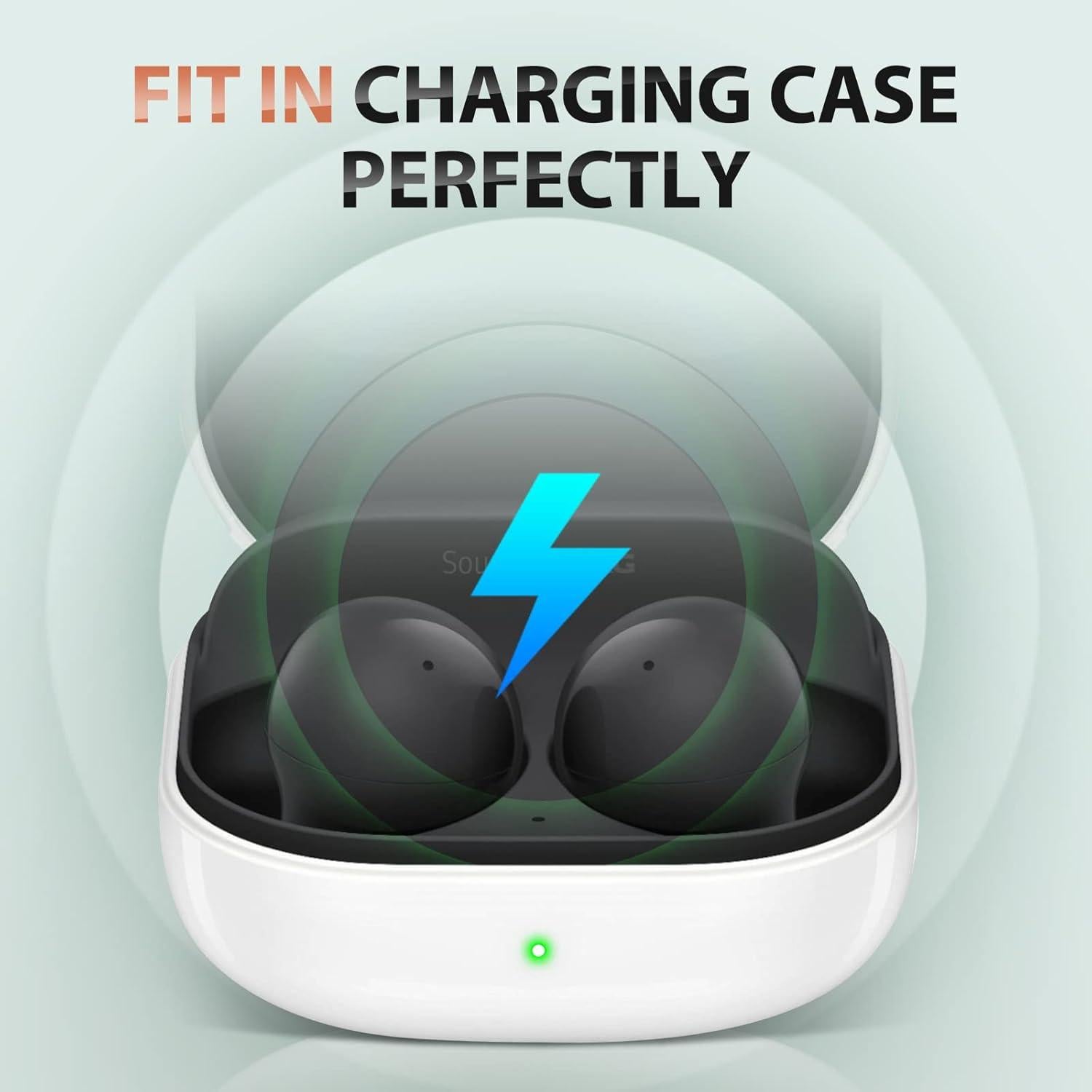 Consejos de Espuma de Memoria para Galaxy Buds 2 y Plus - 3 Pares, Negro