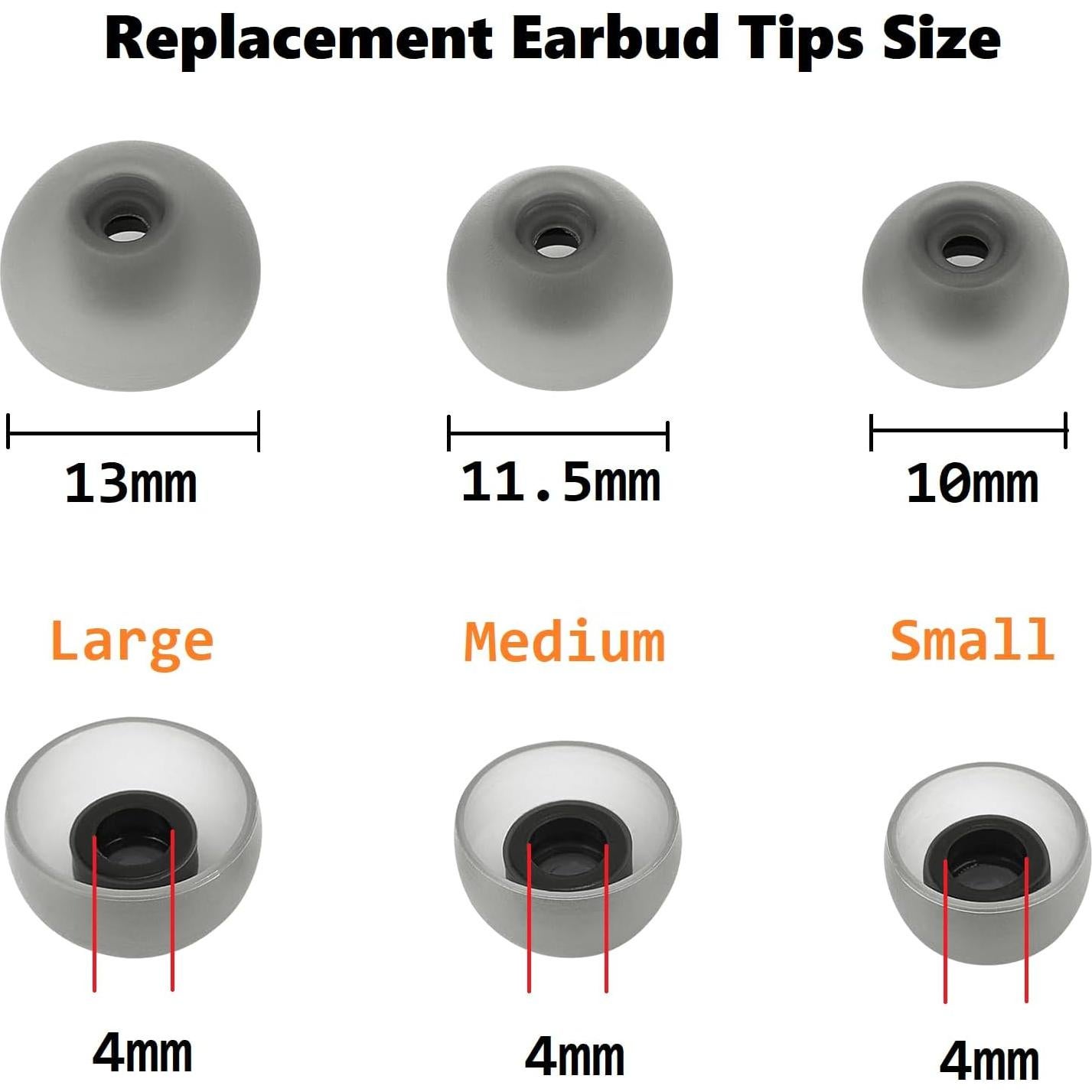 Consejos de Silicona para Auriculares Samsung Galaxy Buds 6 Pares S/M/L