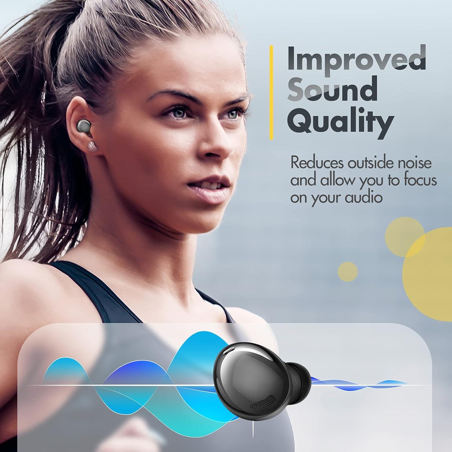 Tapones de Espuma de Memoria ABAZAR para Galaxy Buds Pro - 3 Pares S/M/L