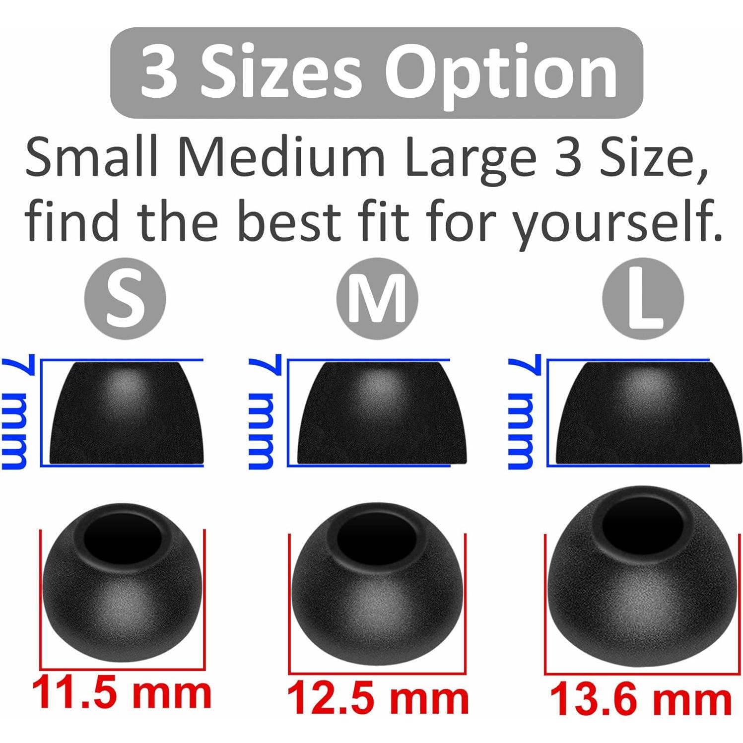 6 Pares Puntas Espuma Memoria IiEXCEL S/M/L para Galaxy Buds FE