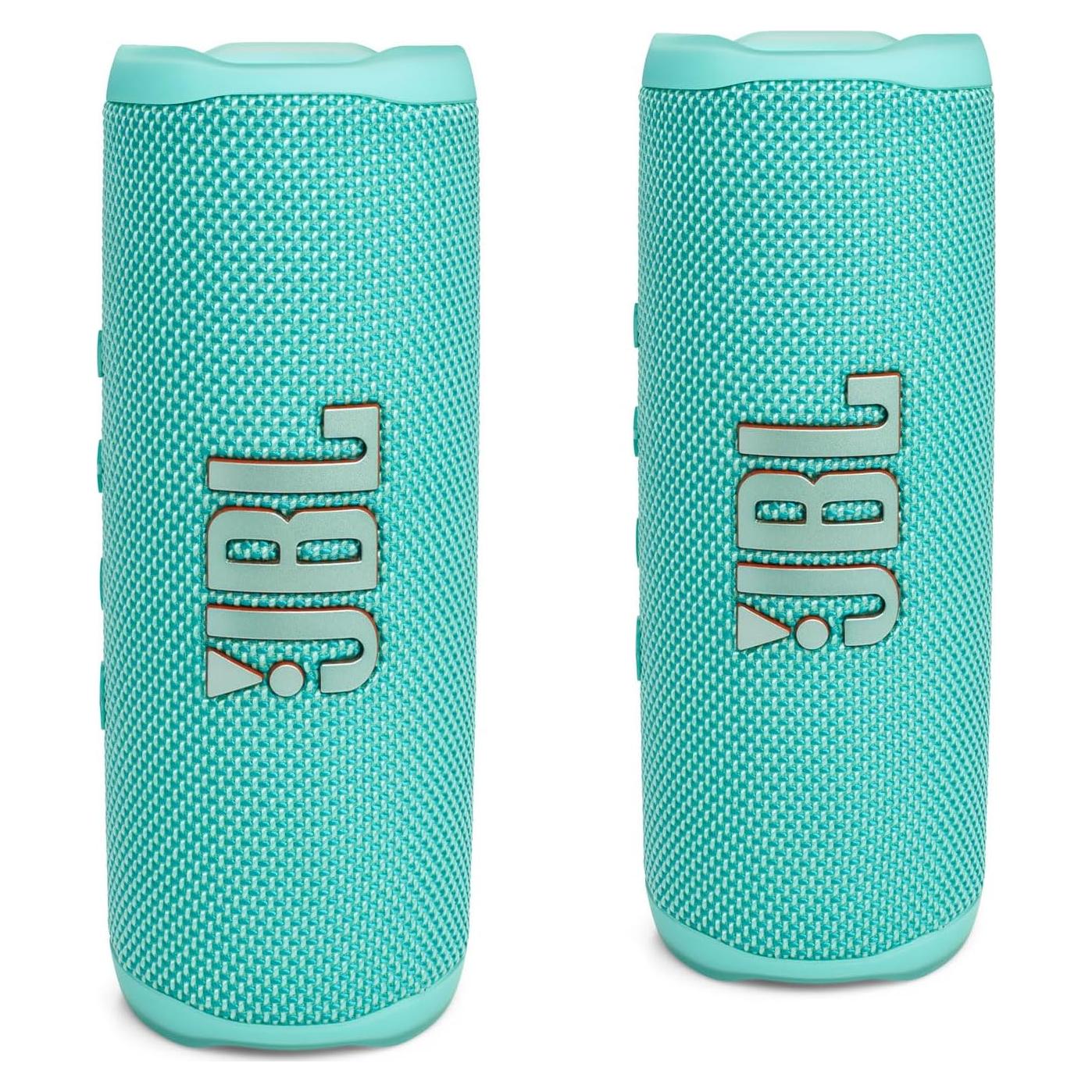 JBL Flip 6 Altavoz Bluetooth Portátil Impermeable Verde Azulado - Paquete de 2