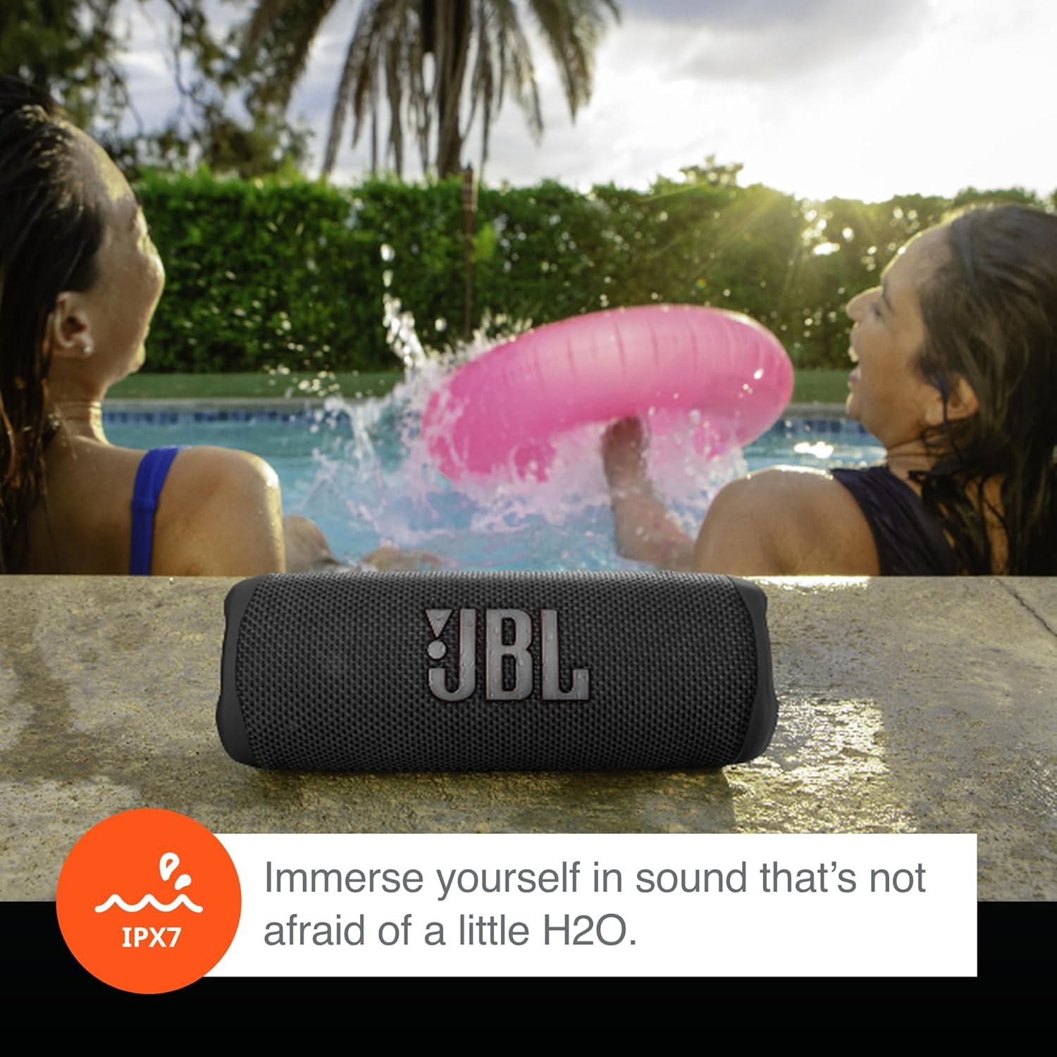 Altavoz Bluetooth JBL Flip 6 Rojo + Cable USB Tipo-C 1.83m