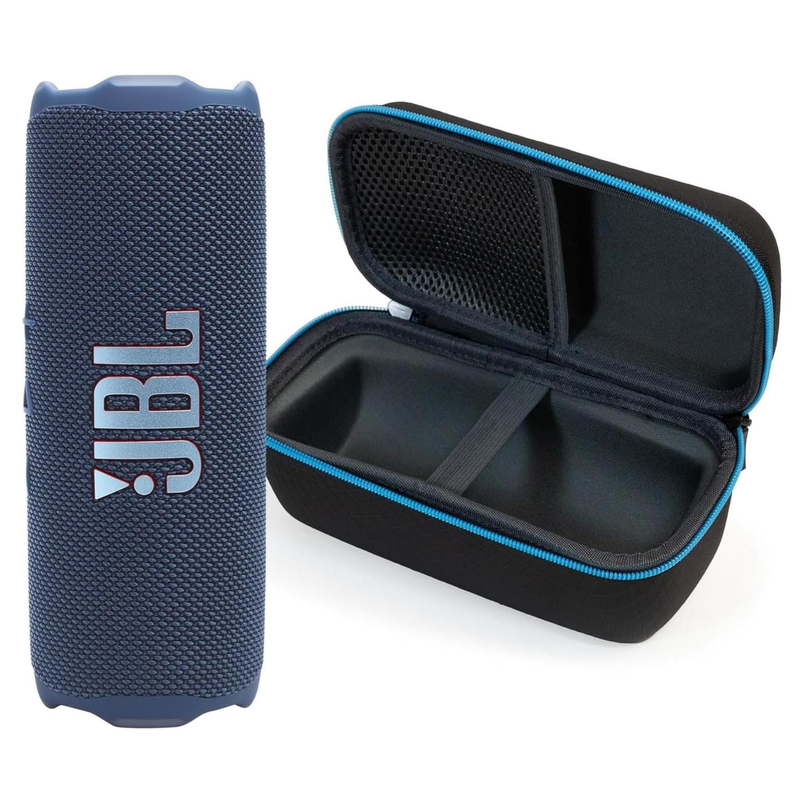 Altavoz Bluetooth JBL Flip 7 Azul + Funda Protectora Dura