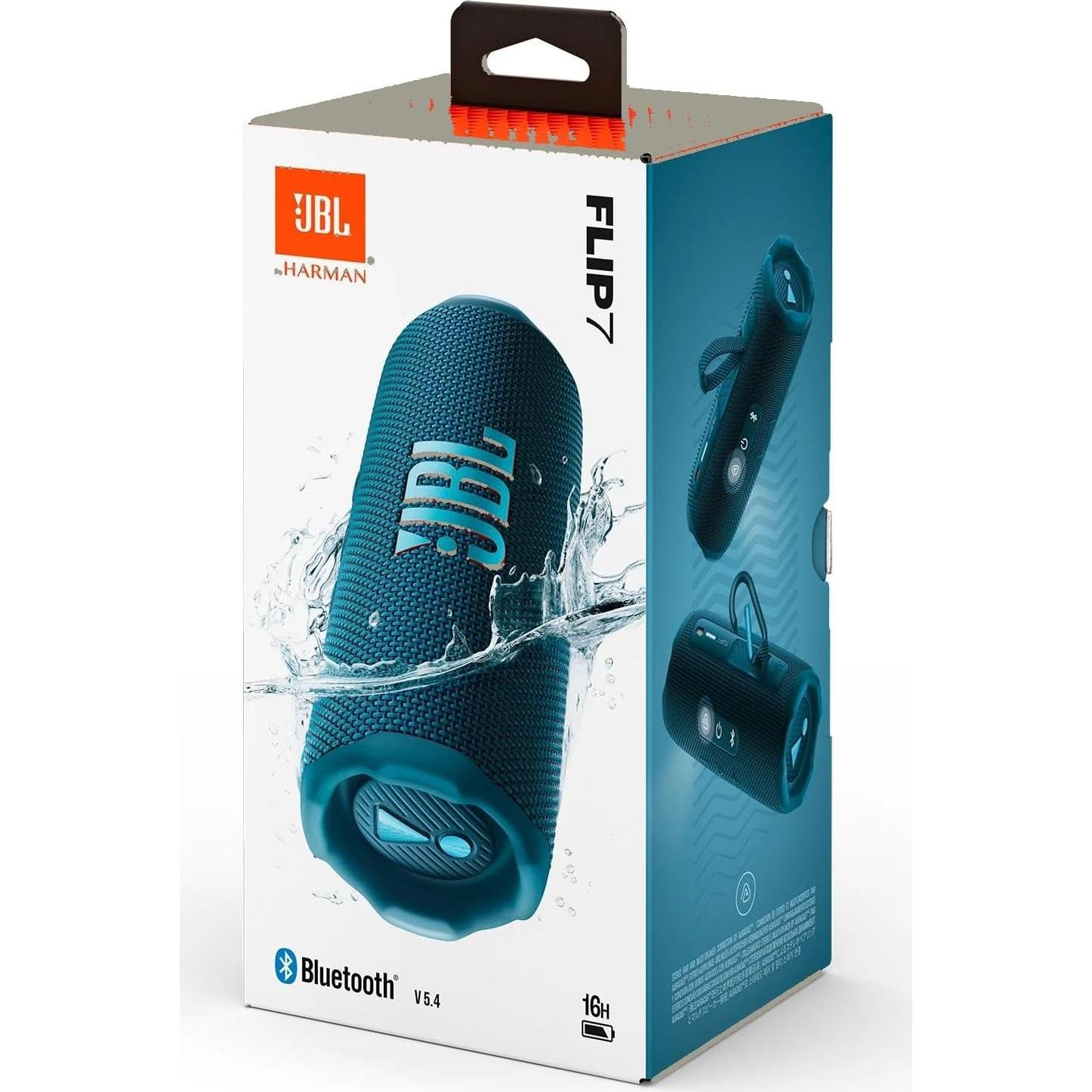 Altavoz Bluetooth JBL Flip 7 Portátil IP68 16H Azul con Funda