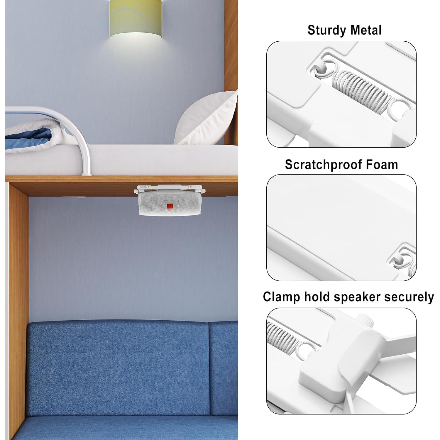 Soporte de Pared para Altavoz TXEsign para JBL Flip/Charge 4/5 - Metal Blanco