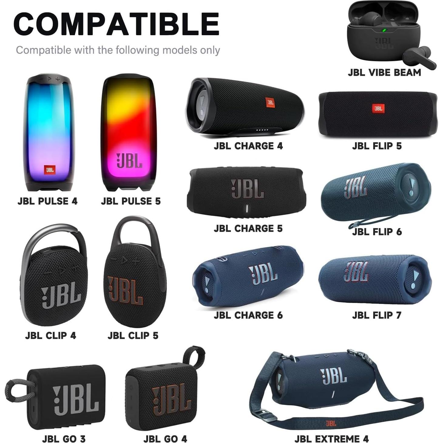 Cable de carga USB-C para JBL Charge 4/5/6, Flip 5/6/7