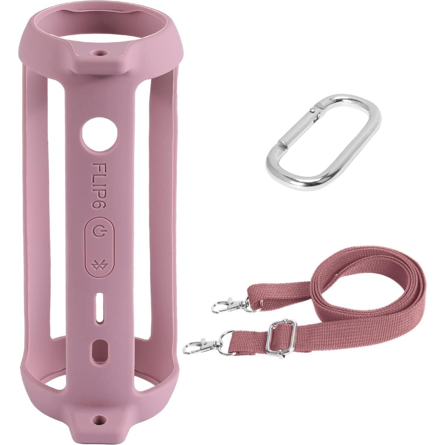 Funda de Silicona Co2CREA para Altavoz JBL Flip 6 Rosa