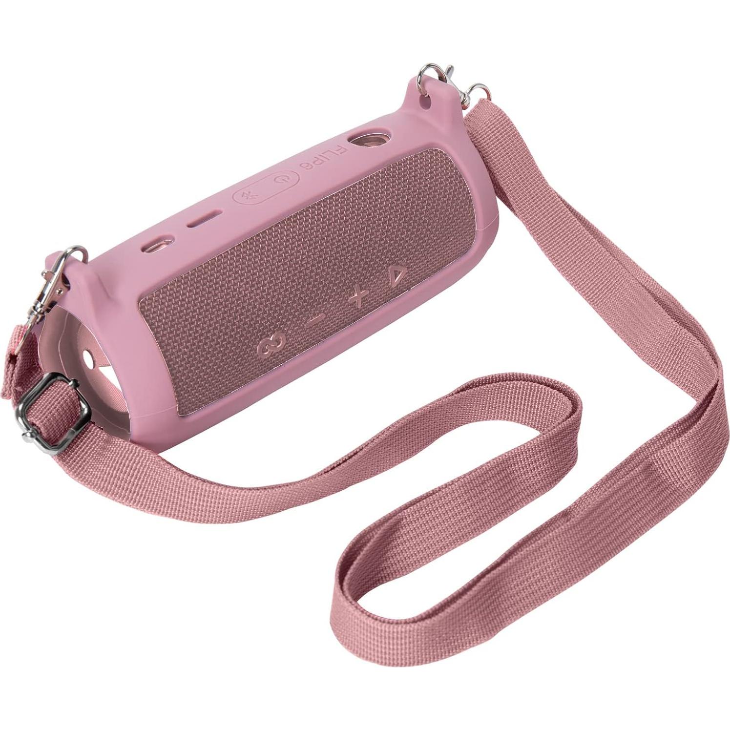 Funda de Silicona Co2CREA para Altavoz JBL Flip 6 Rosa