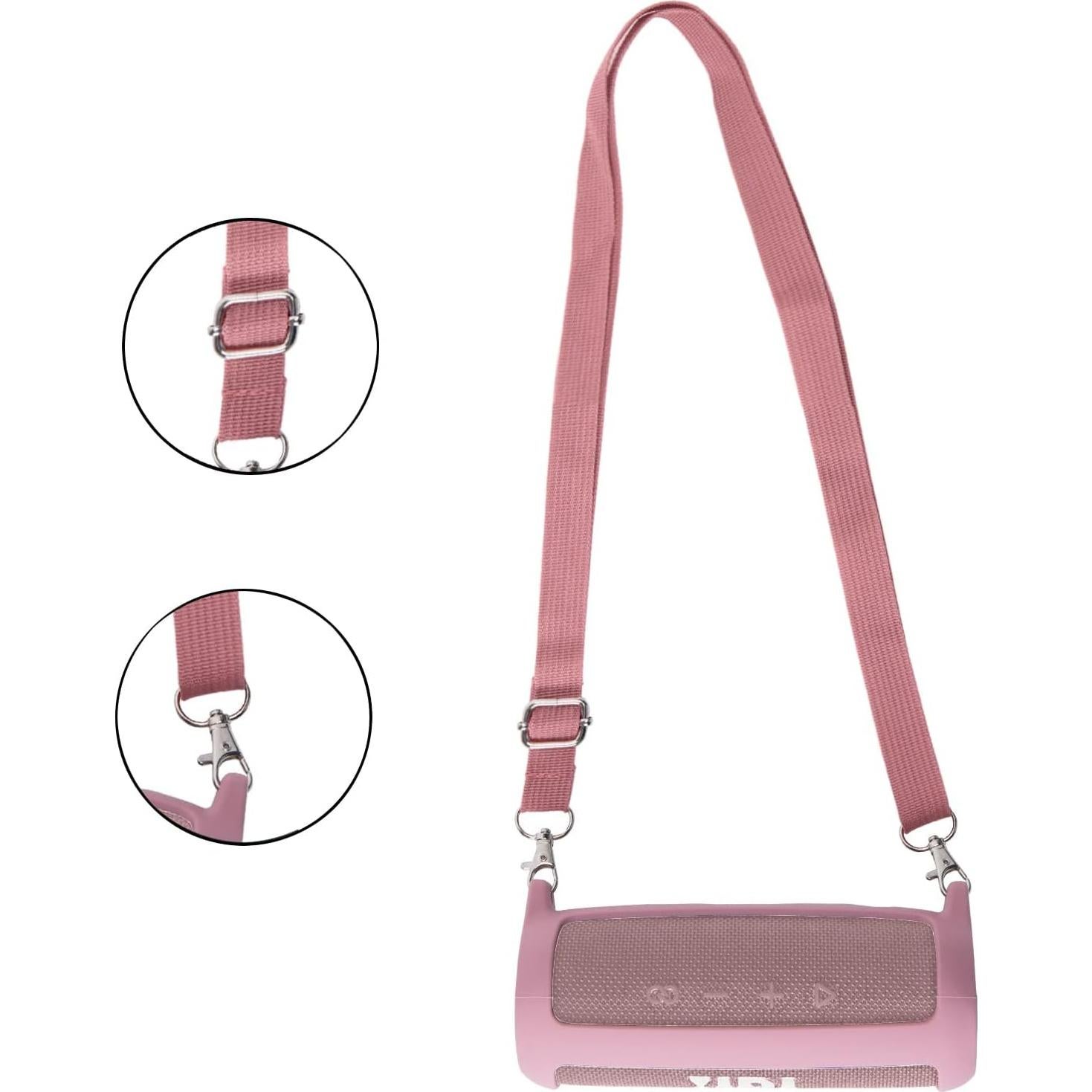 Funda de Silicona Co2CREA para Altavoz JBL Flip 6 Rosa