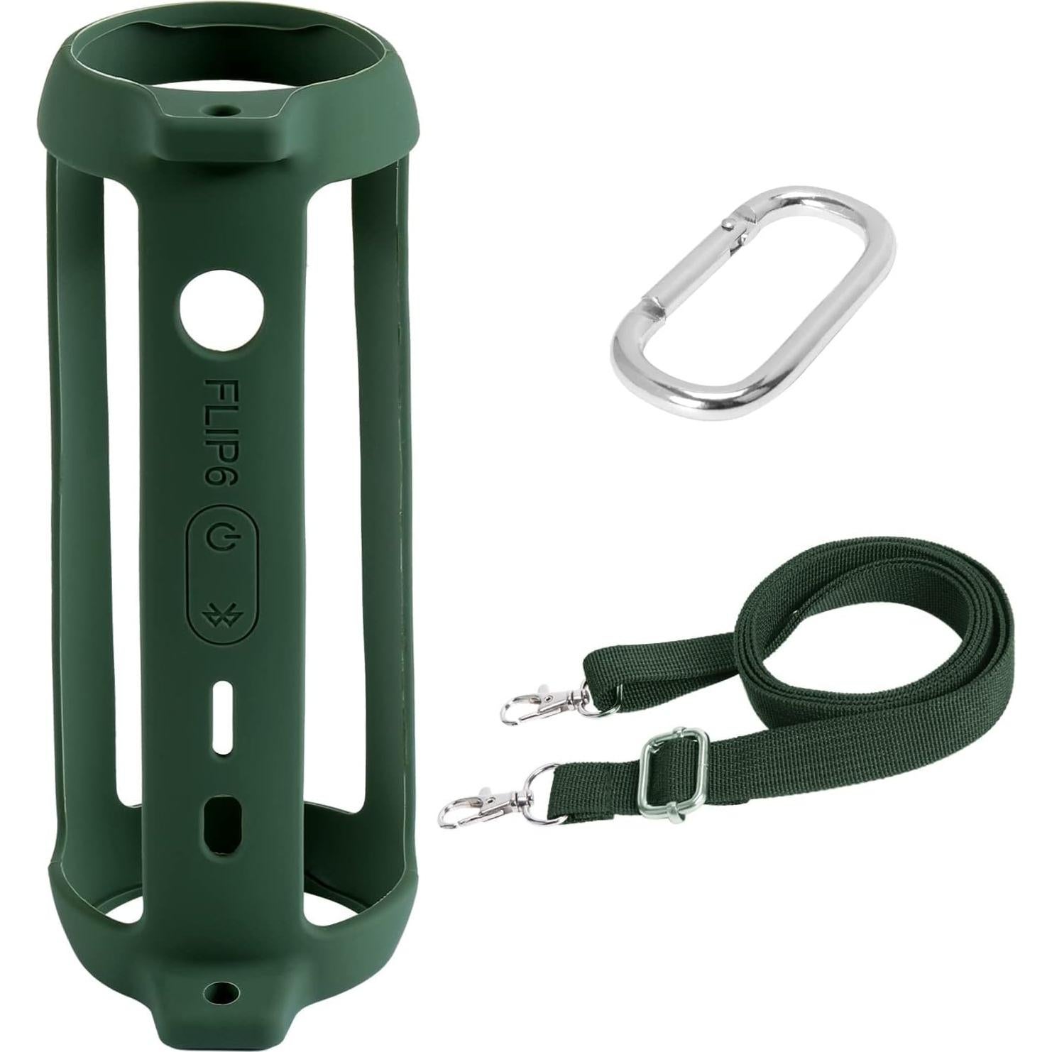 Funda de Silicona Co2CREA para Altavoz JBL Flip 6 Verde