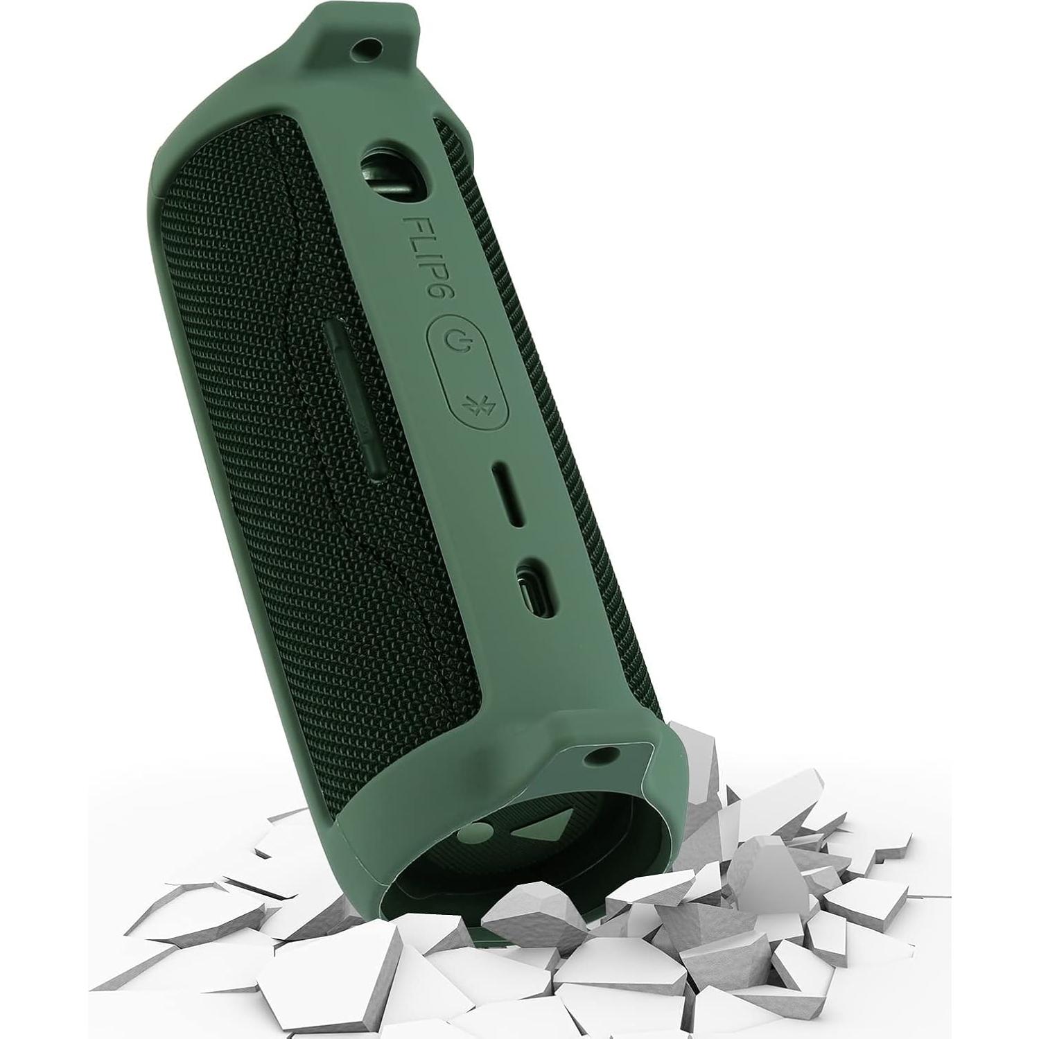 Funda de Silicona Co2CREA para Altavoz JBL Flip 6 Verde