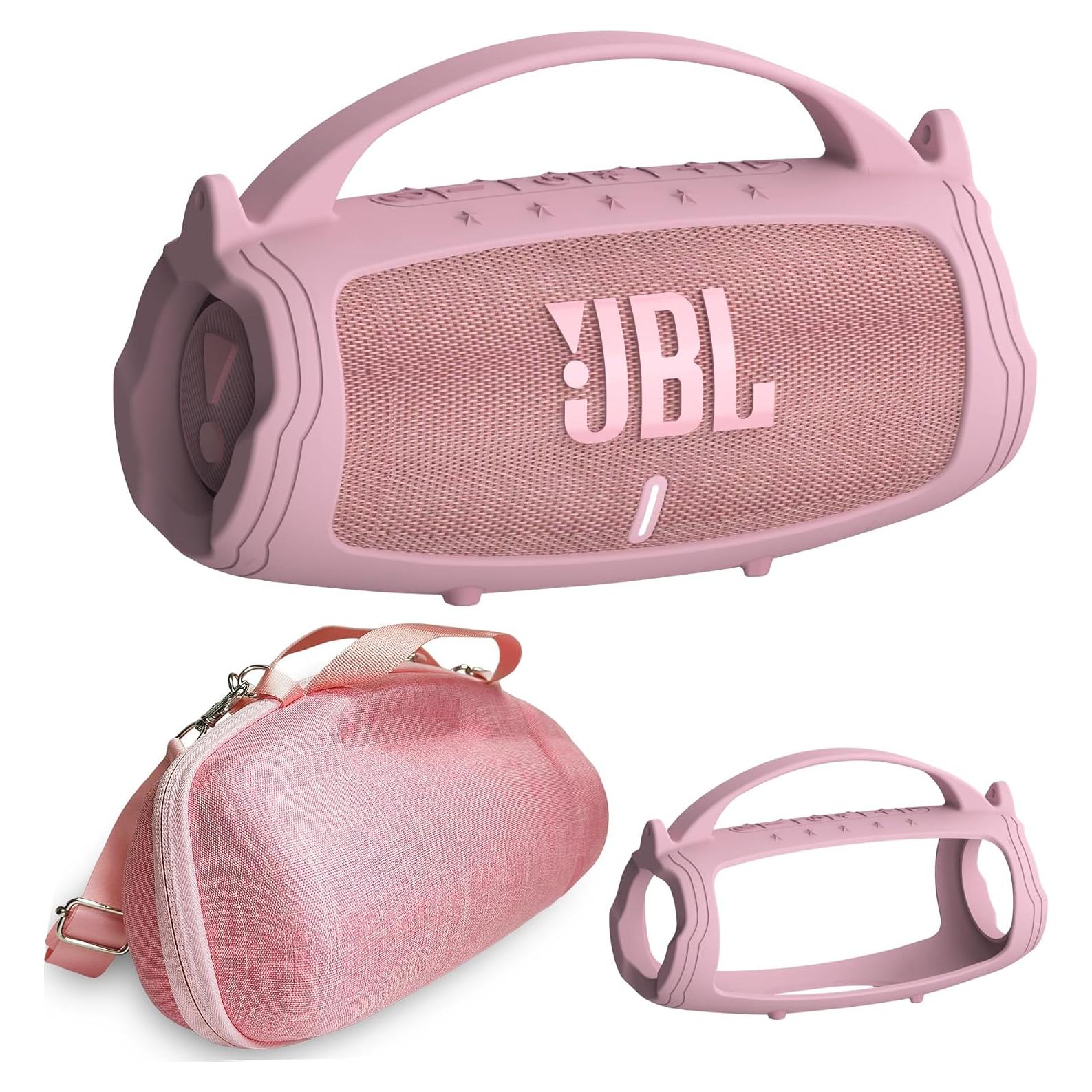 Funda y Estuche Duro JCHPINE para Altavoz JBL Charge 4/5 Rosa