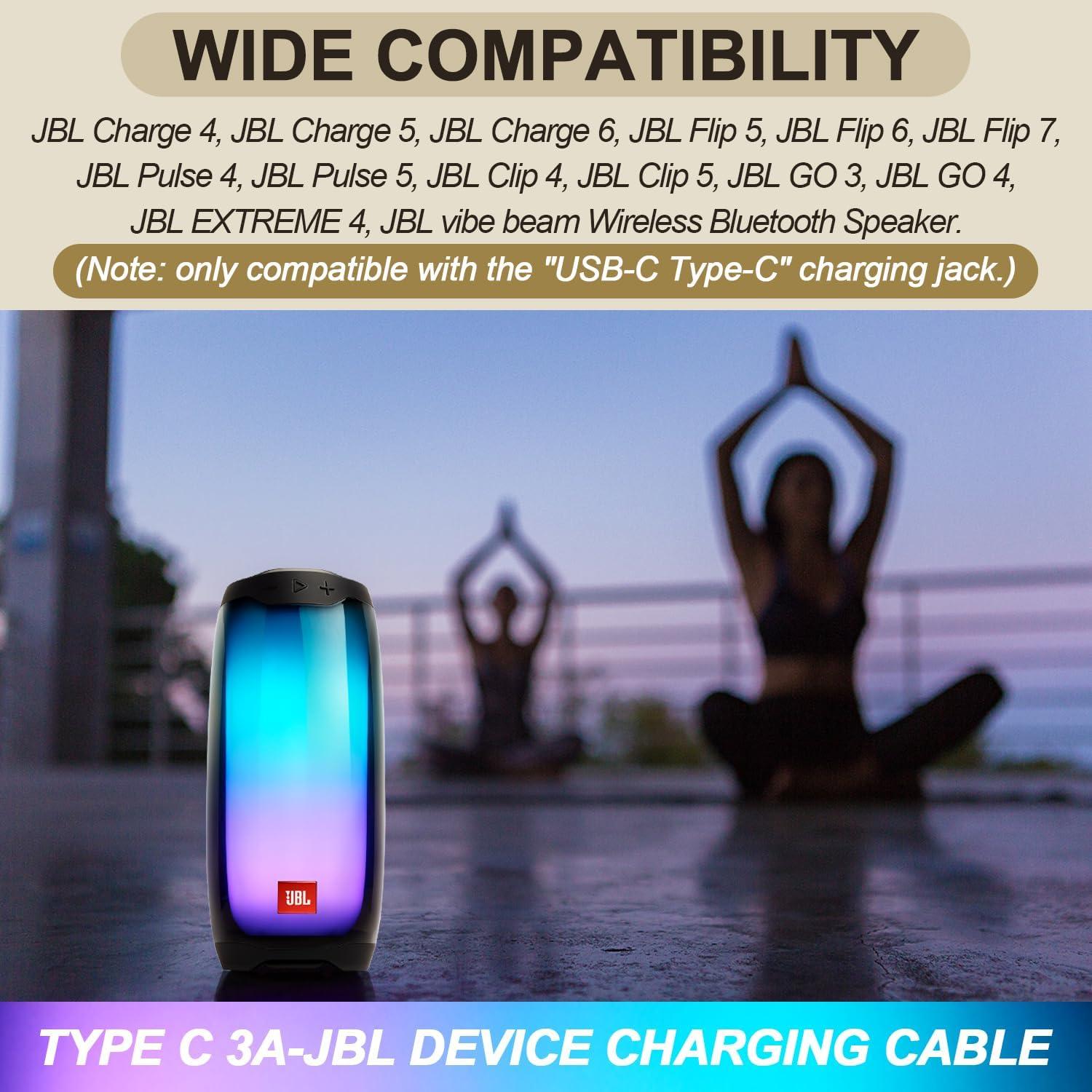 Cargador Rápido EGK JBL 20W USB-C 2m para Charge/Flip/Pulse