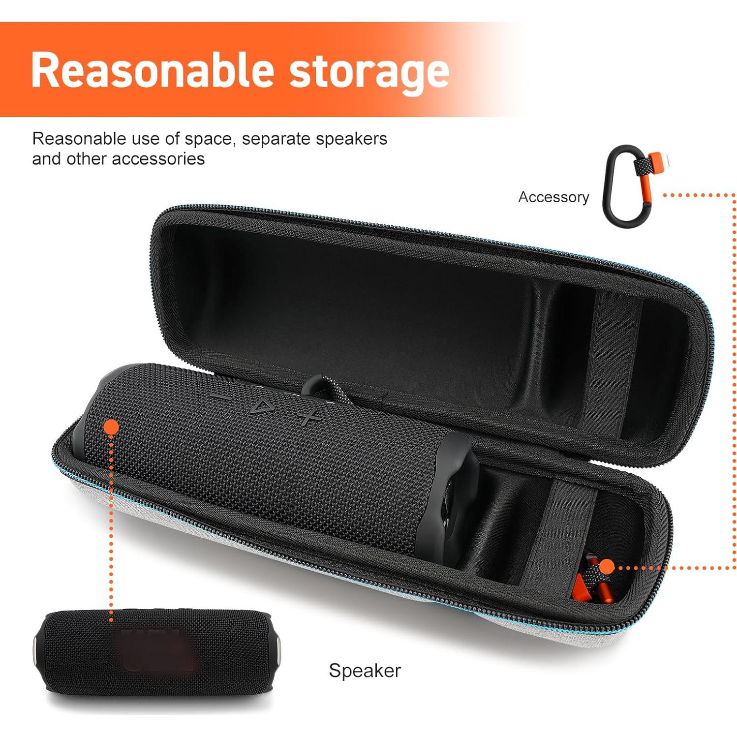 Funda de Transporte XINGFUDAO para Altavoz JBL Flip 7/6 - Gris