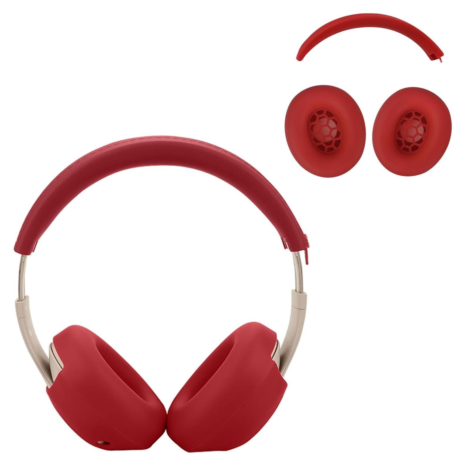 Funda de Silicona Aiivioll para Auriculares Beats Studio Pro - Rojo