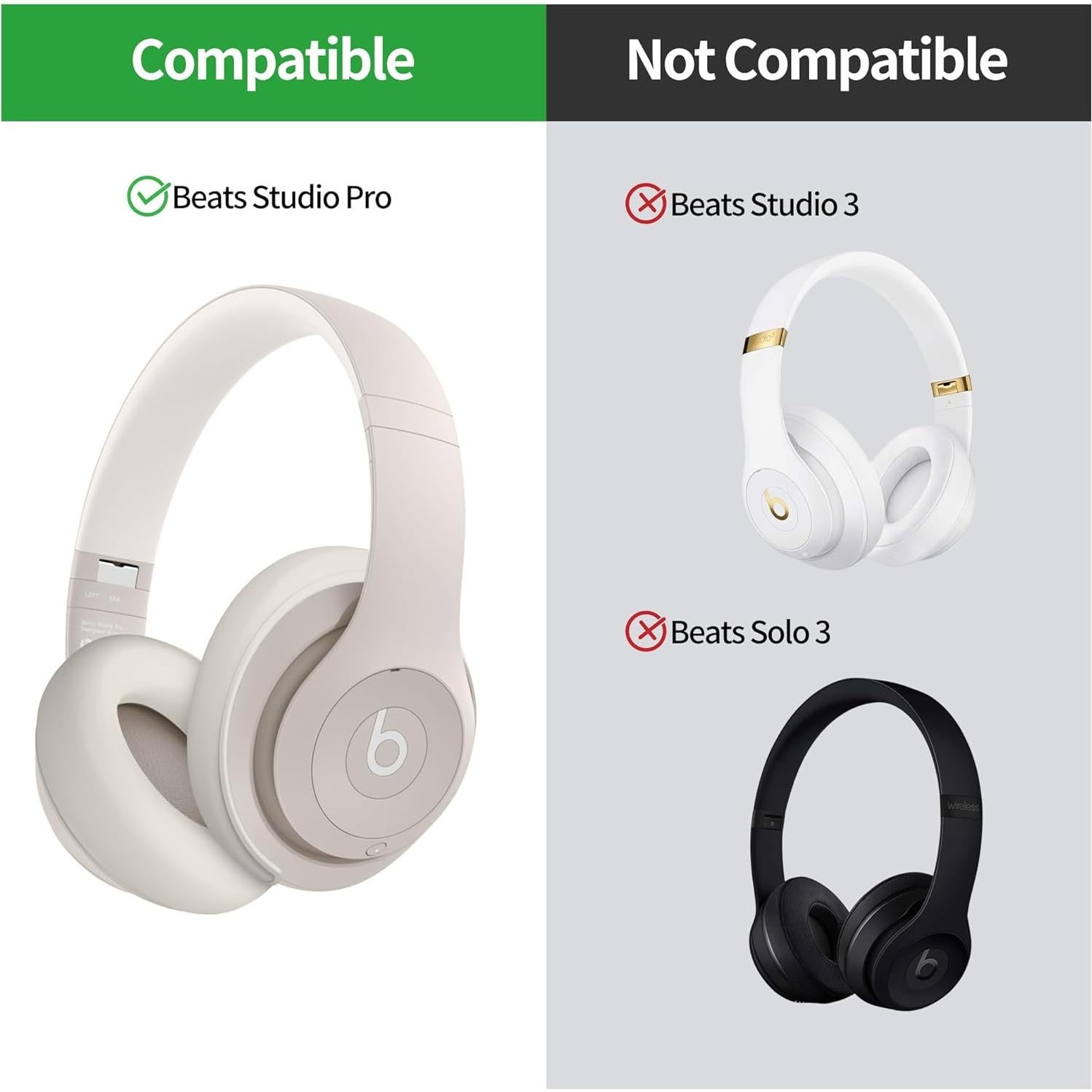 Funda de Silicona DZHAXIE para Beats Studio Pro - Albaricoque