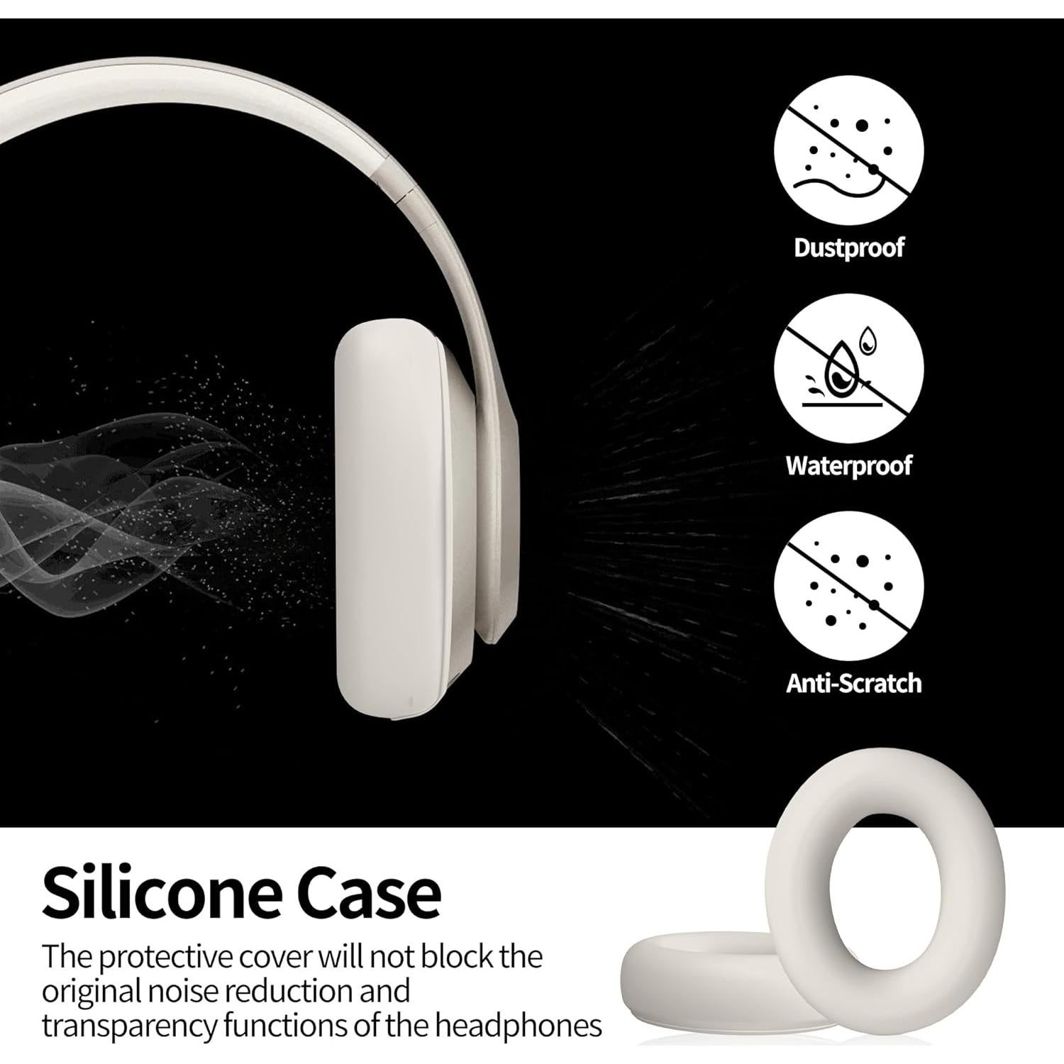 Funda de Silicona DZHAXIE para Beats Studio Pro - Albaricoque