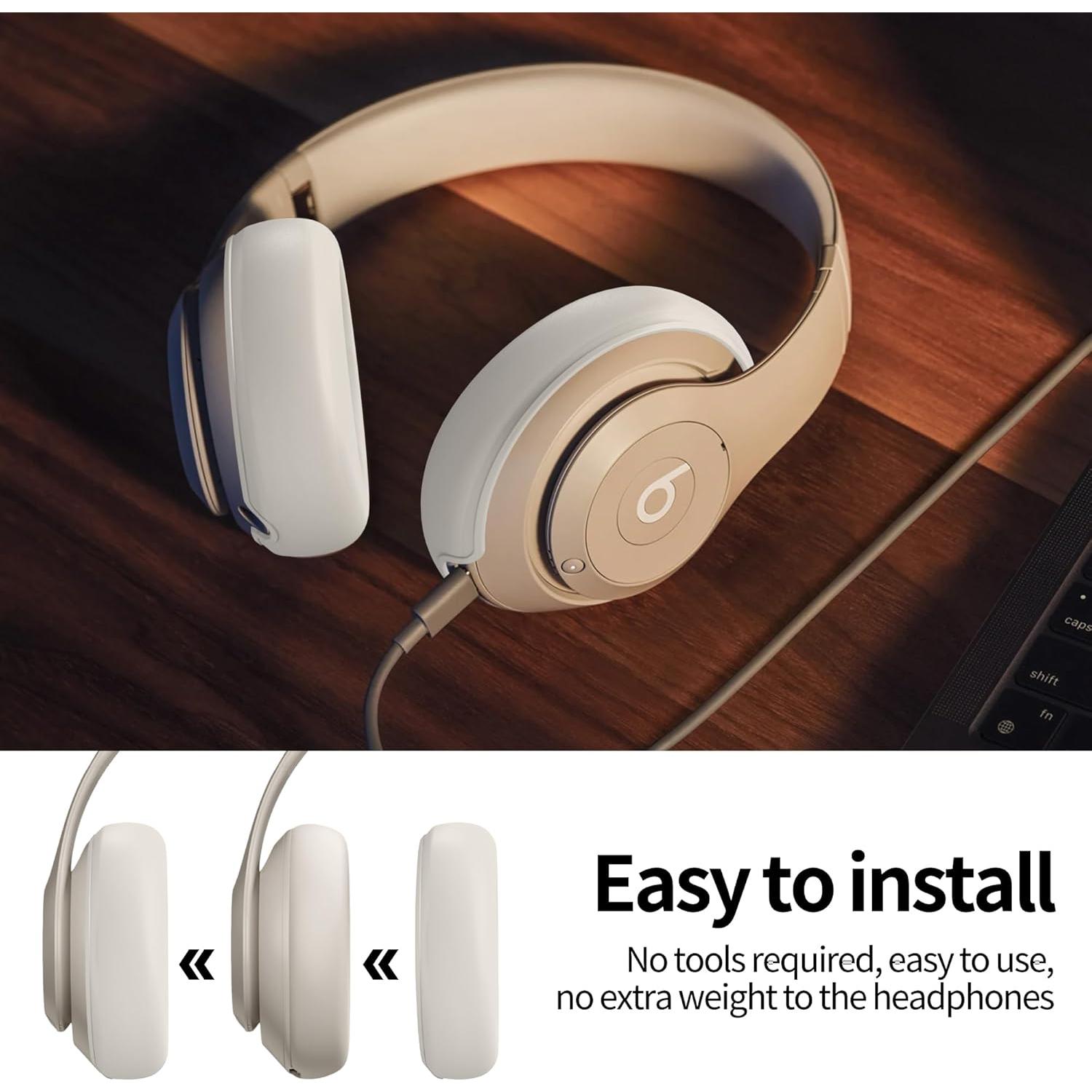 Funda de Silicona DZHAXIE para Beats Studio Pro - Albaricoque